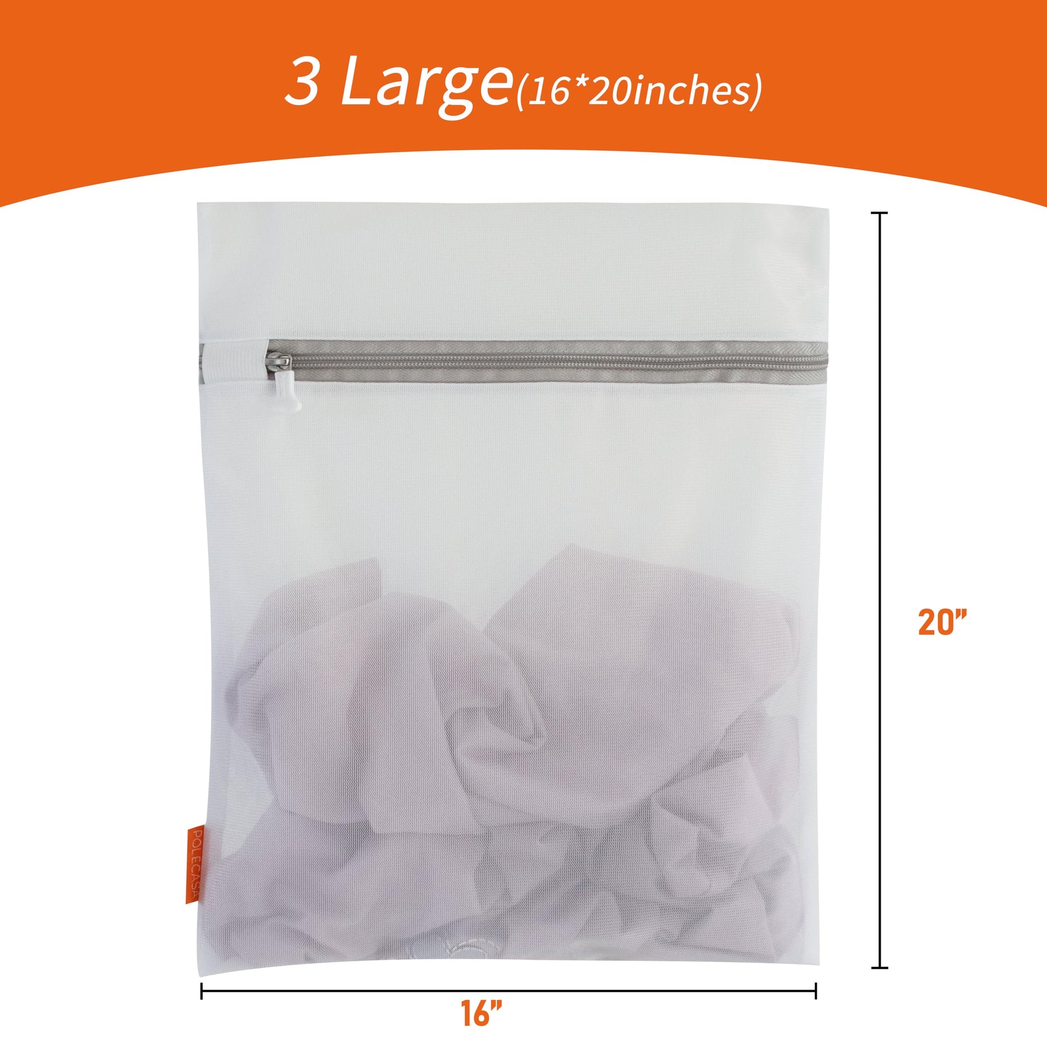 Mesh Laundry Bags 3 Pack (3 Count)