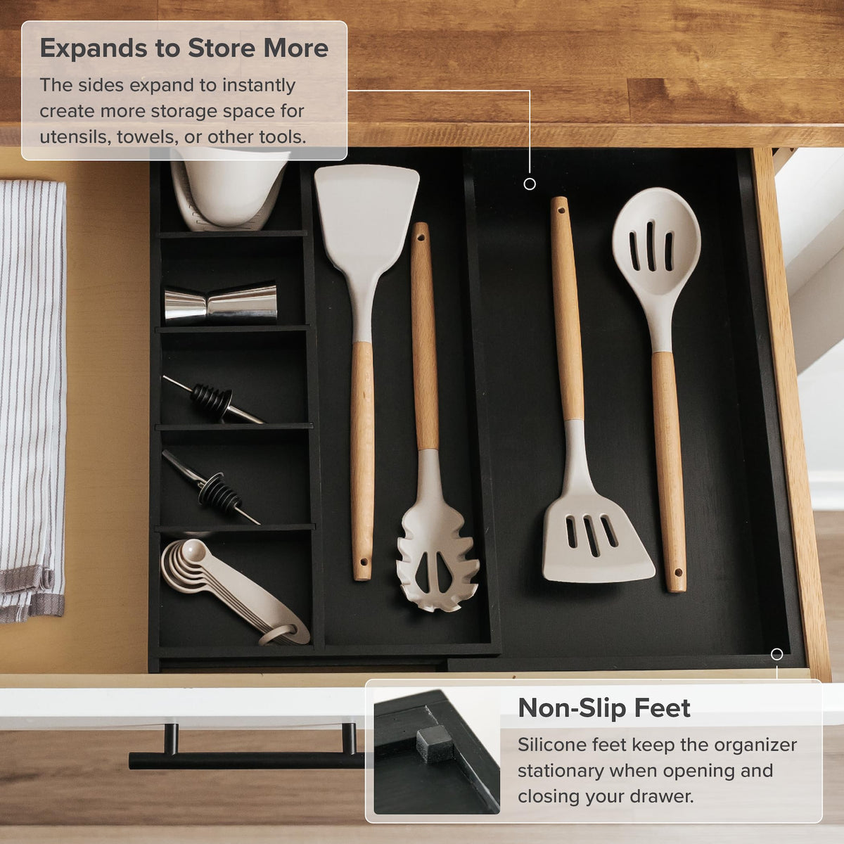 Utensil & Junk Drawer Organizer