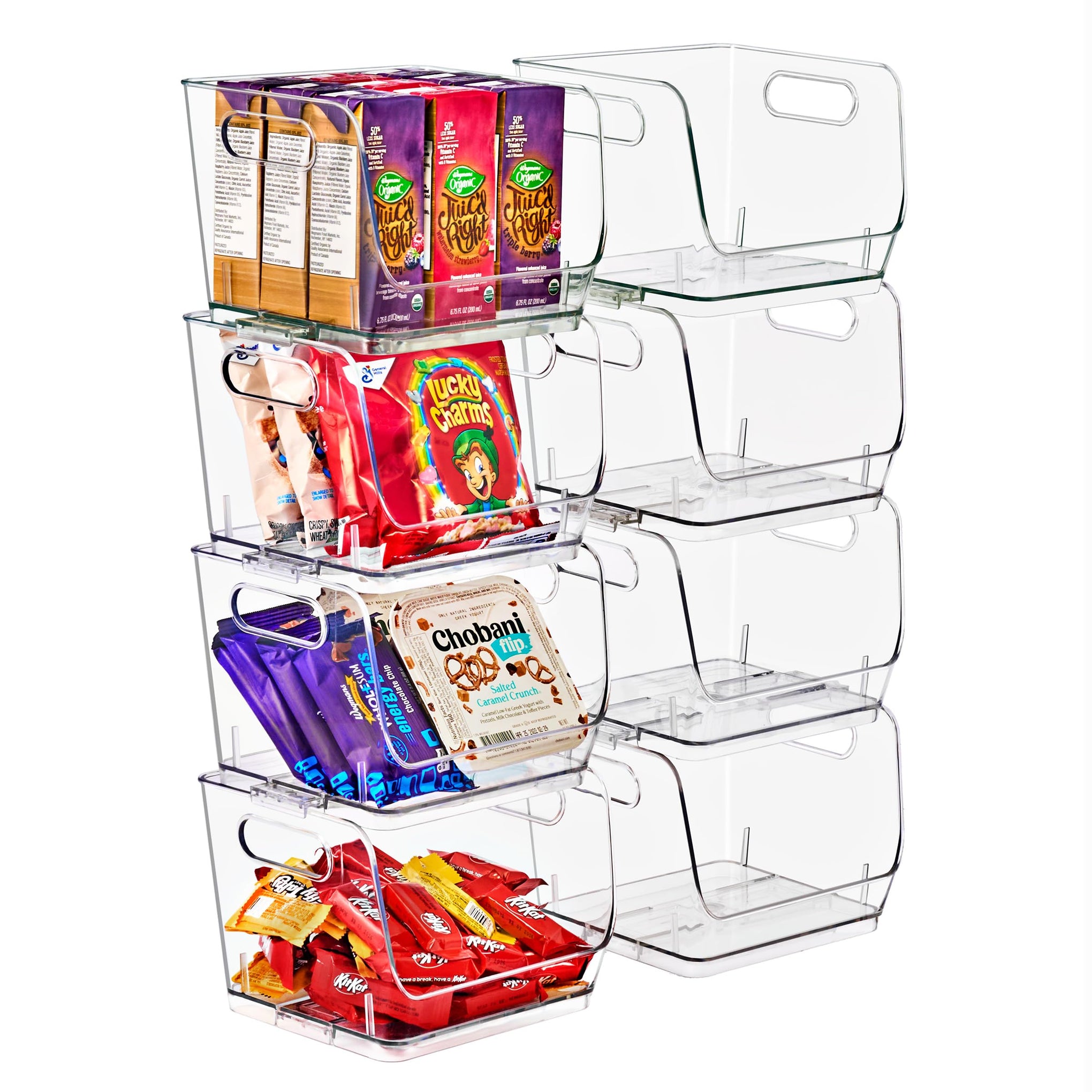 Stackable Storage Bins Open Front