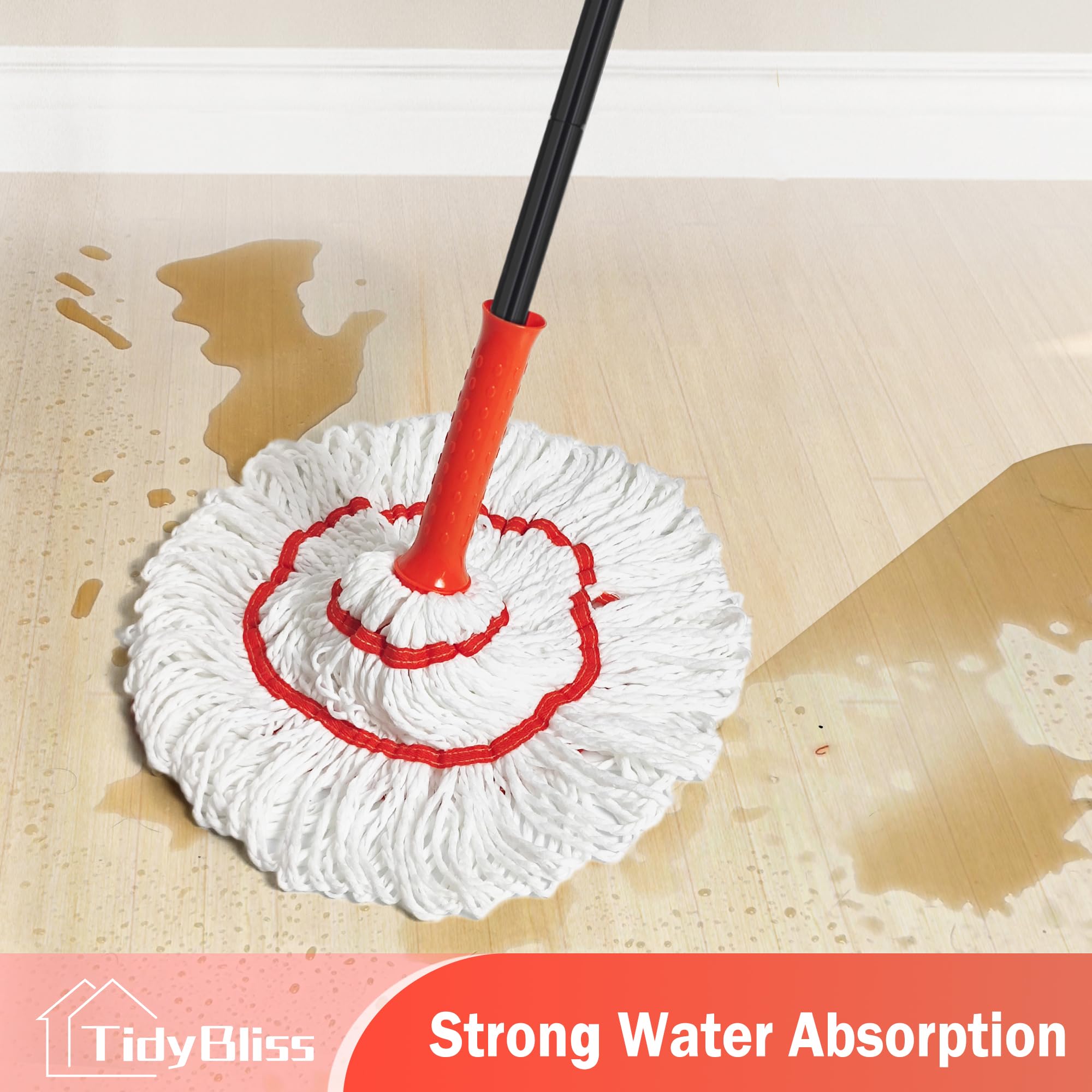 Self Wringing Twist Mop Head Replacement for Floor Cleaning