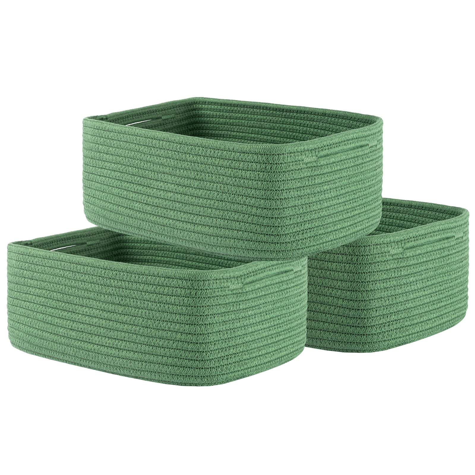 Small Woven Storage Basket for Organizing (3 Count)