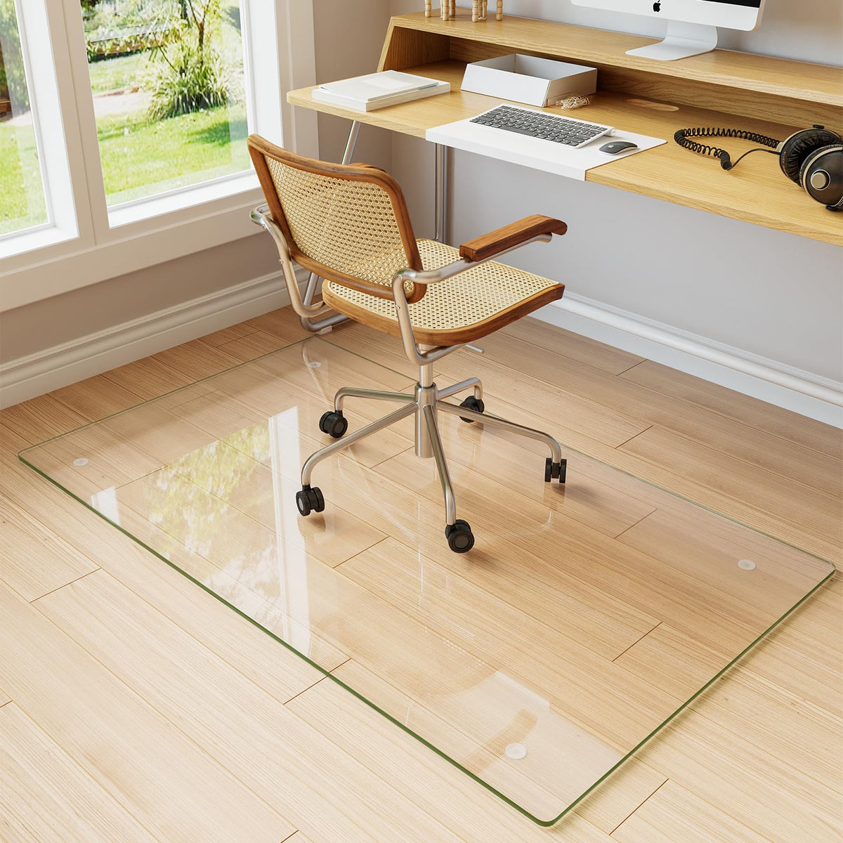 30" x 55" Office Chair Mat for Hardwood Floors & Carpets