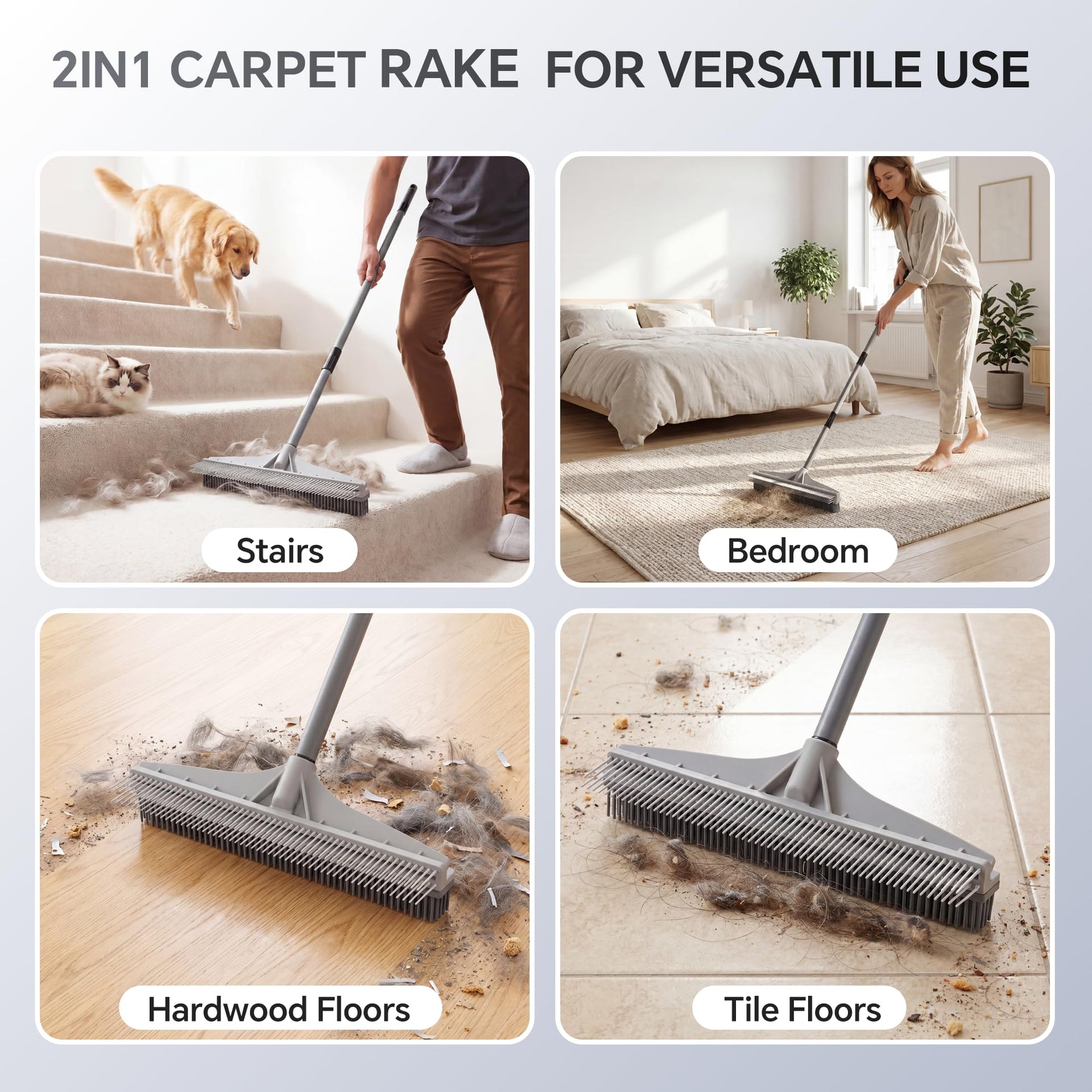 Carpet Brush for Pet Hair Removal