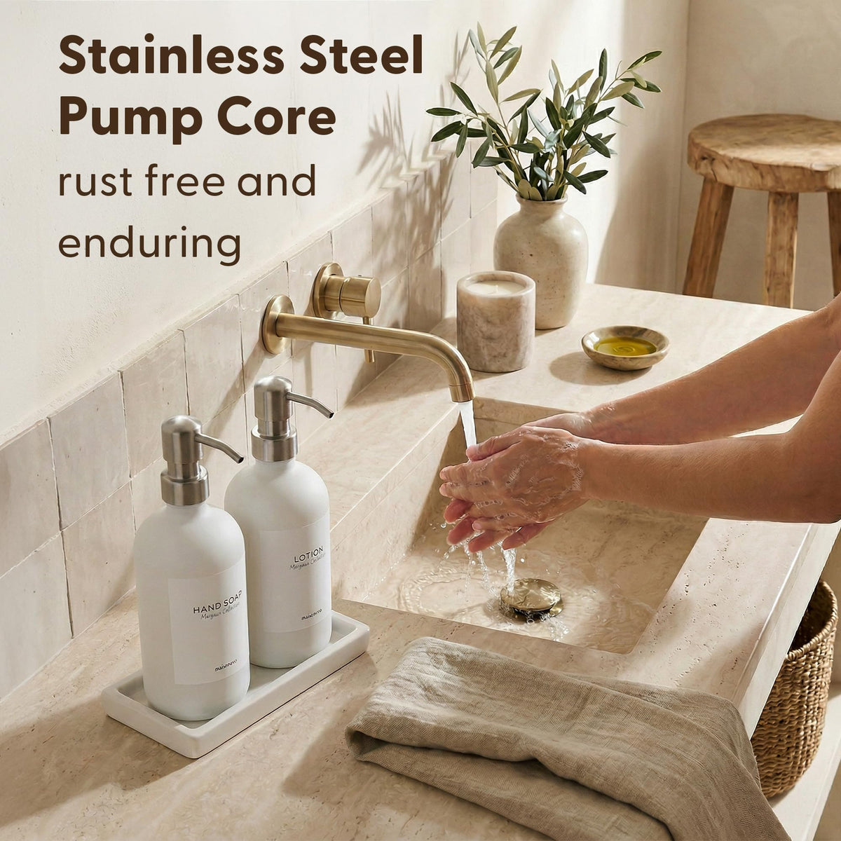Bathroom Soap Dispenser Set (3 Count)