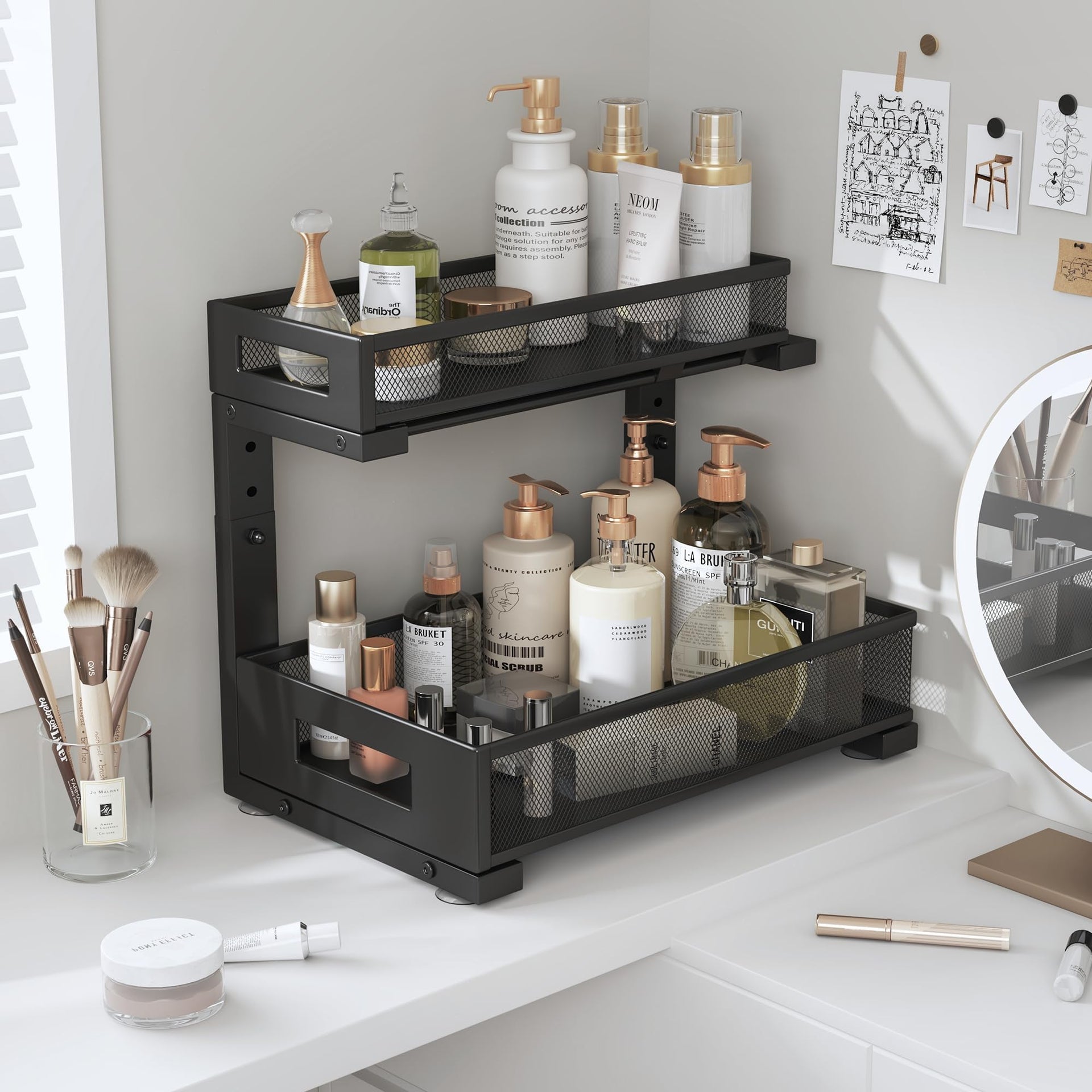 2 Pack Under Sink Storage Organizer (2 Count)