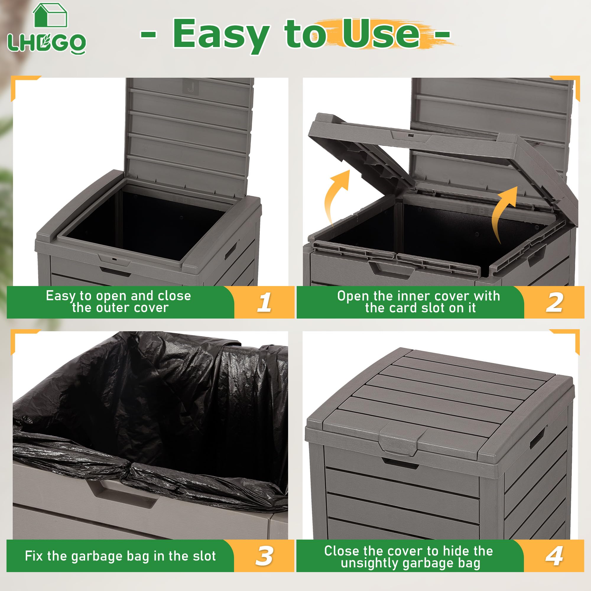 Outdoor Trash Can