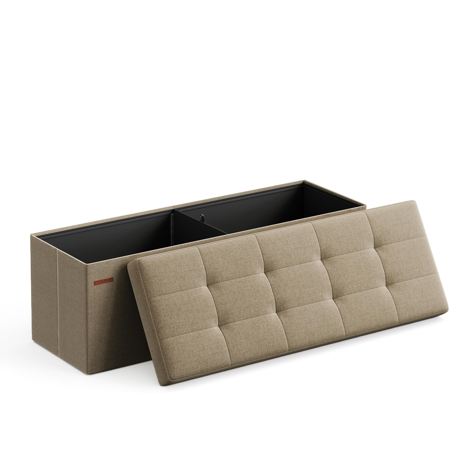 43.3 Inches Folding Storage Ottoman Bench