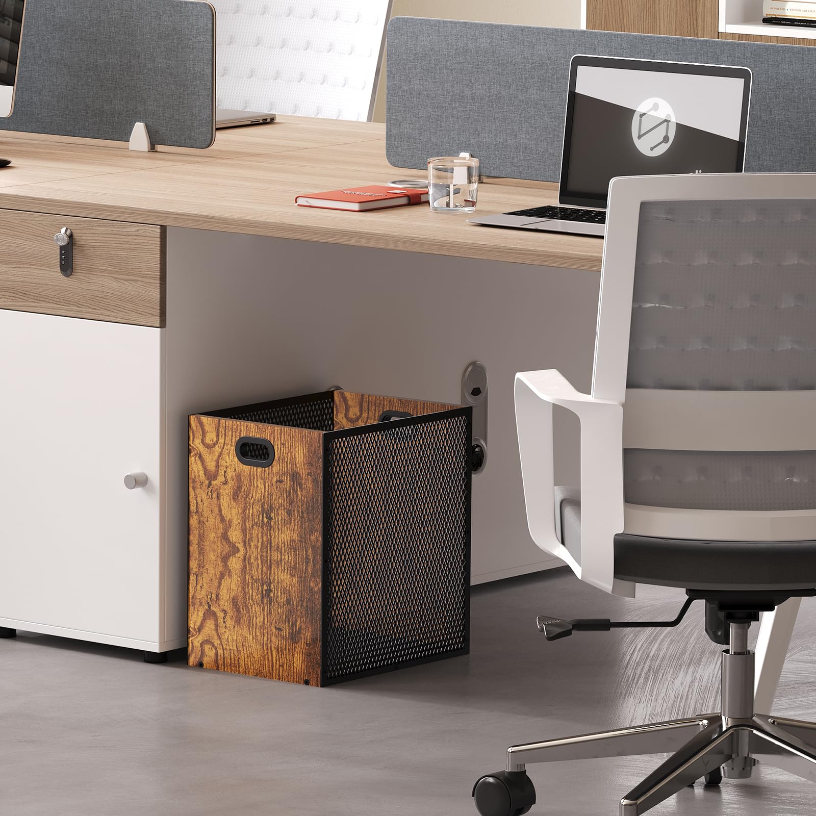 Retro Office Trash Can