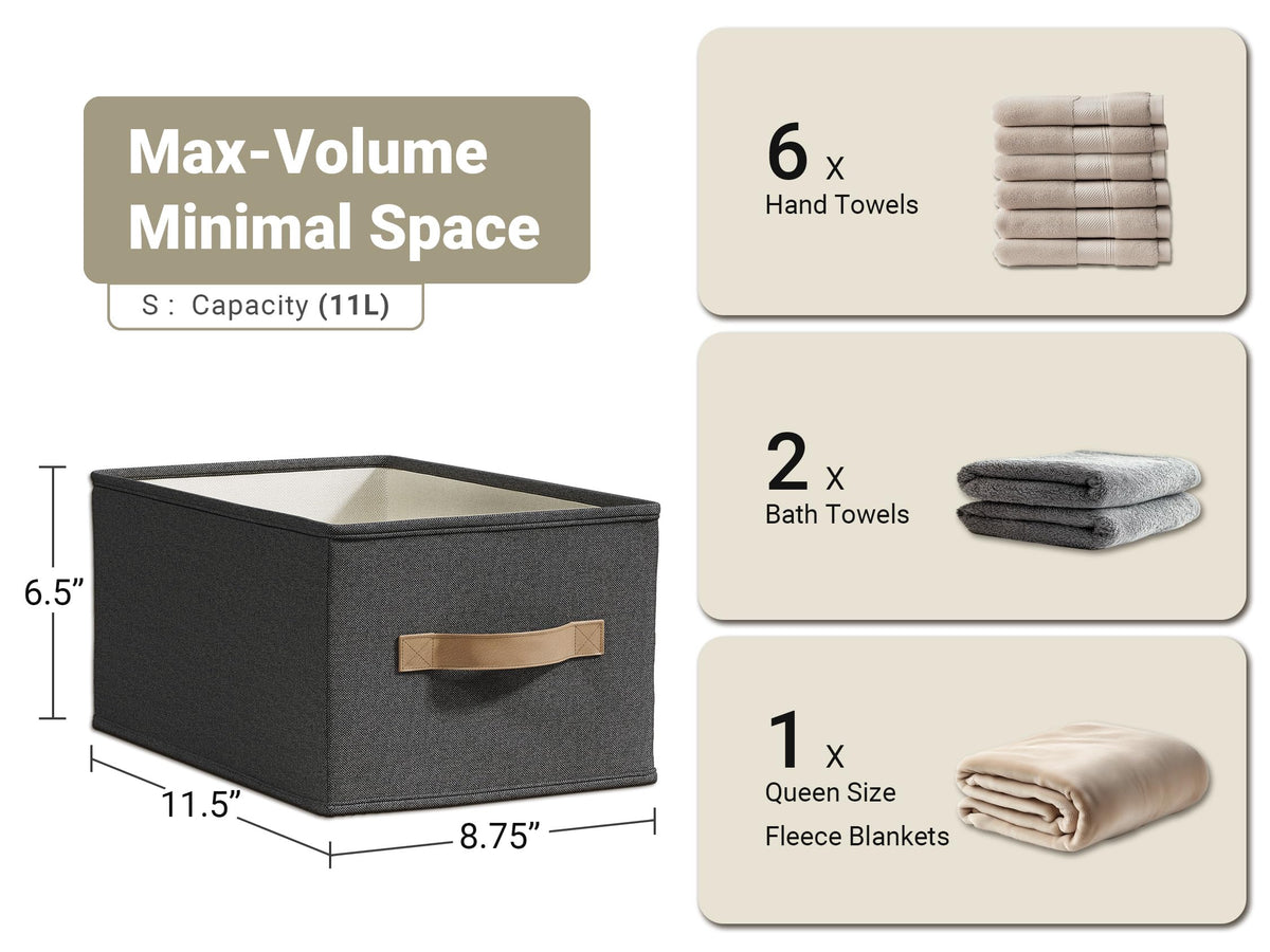 3 Pack Closet Storage Bins (3 Count)