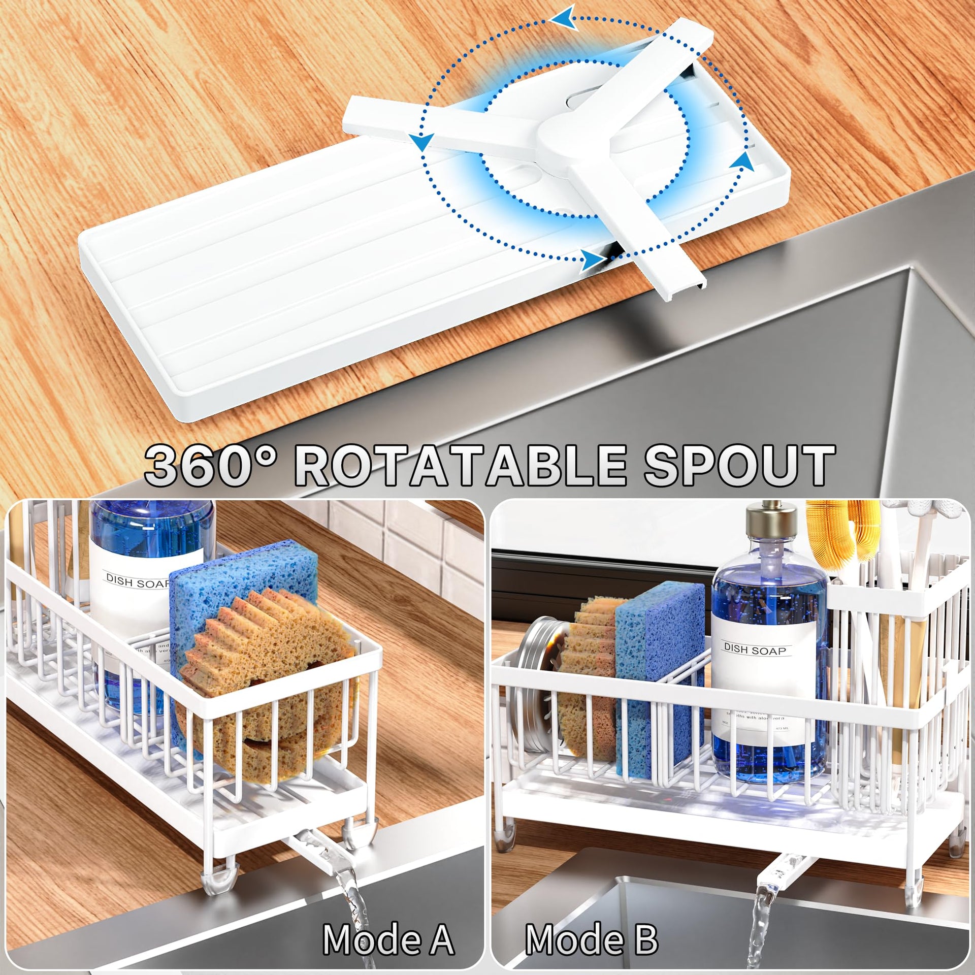 Sponge Holder for Kitchen Sink