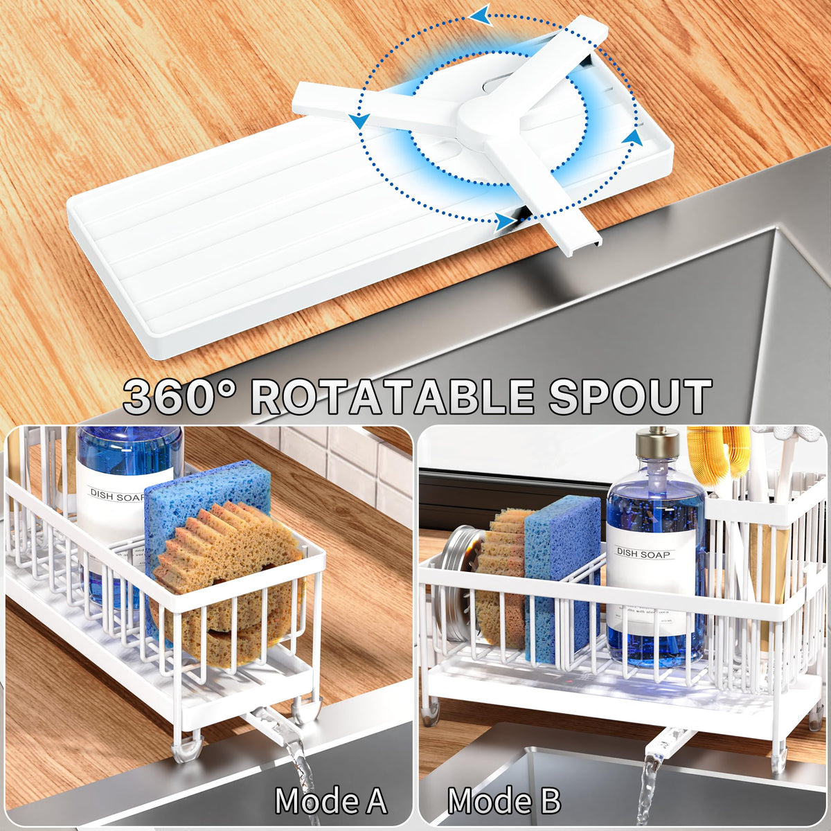 Sponge Holder for Kitchen Sink