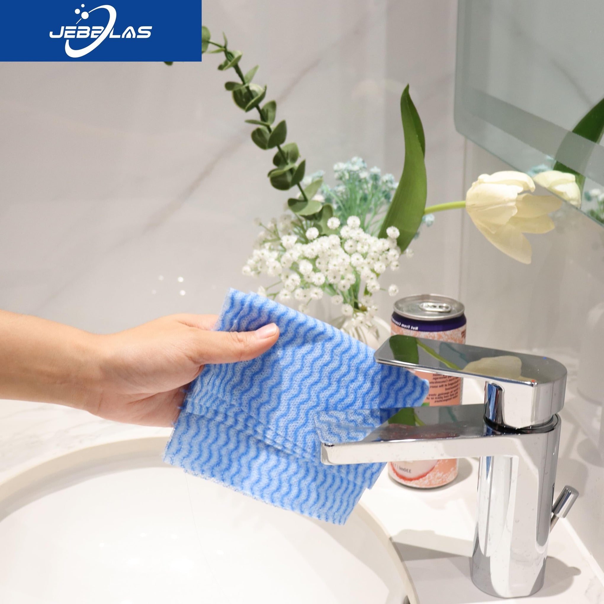 100Pcs Reusable Cleaning Cloths 11.8‘’x11.8‘’ Handi Wipes Reusable Cloths Dry Cleaning Cloths Dish Towel Dish Cloths Handy Cleaning Wipes (100 Count)