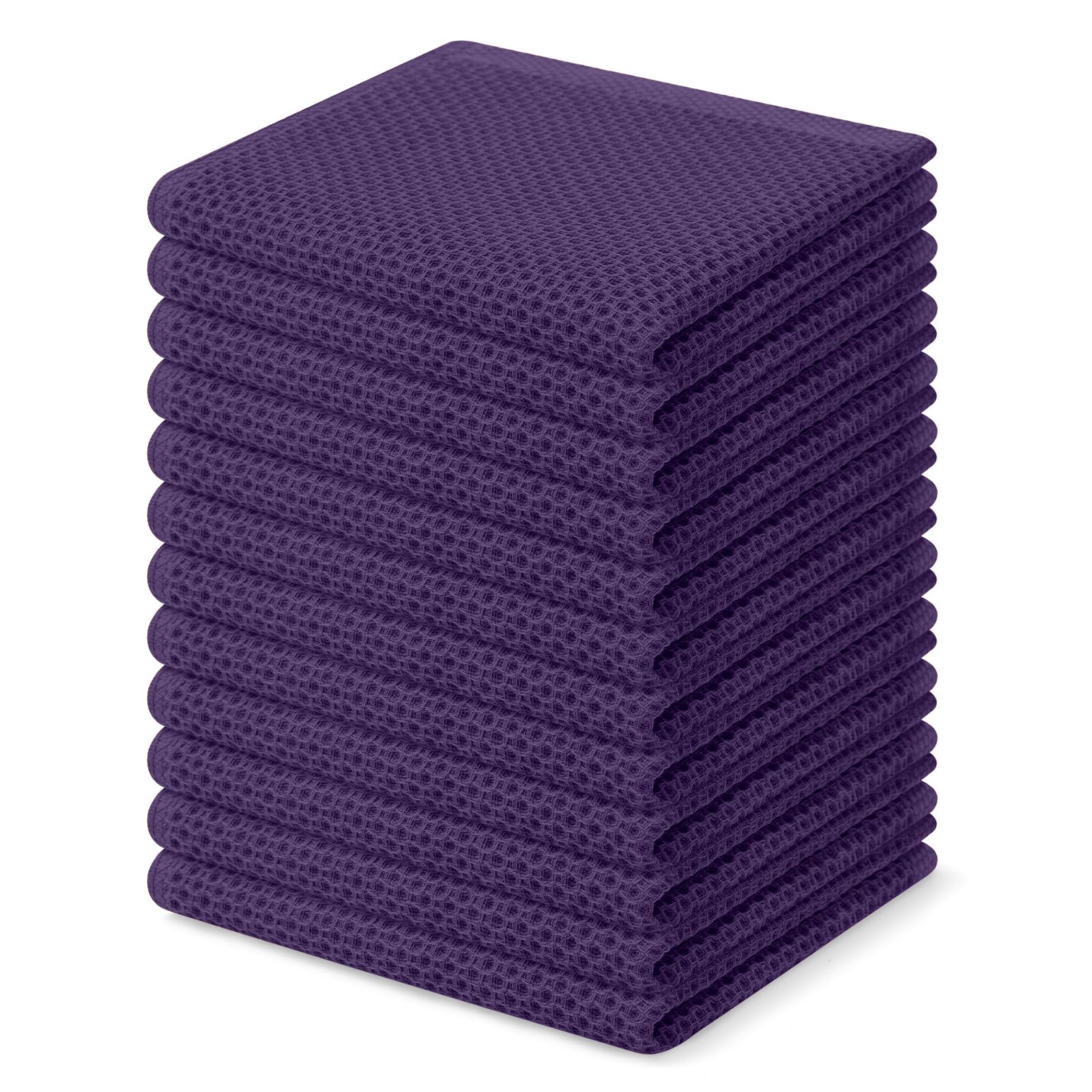 100% Cotton Waffle Weave Kitchen Dish Cloths 12 (12 Count)
