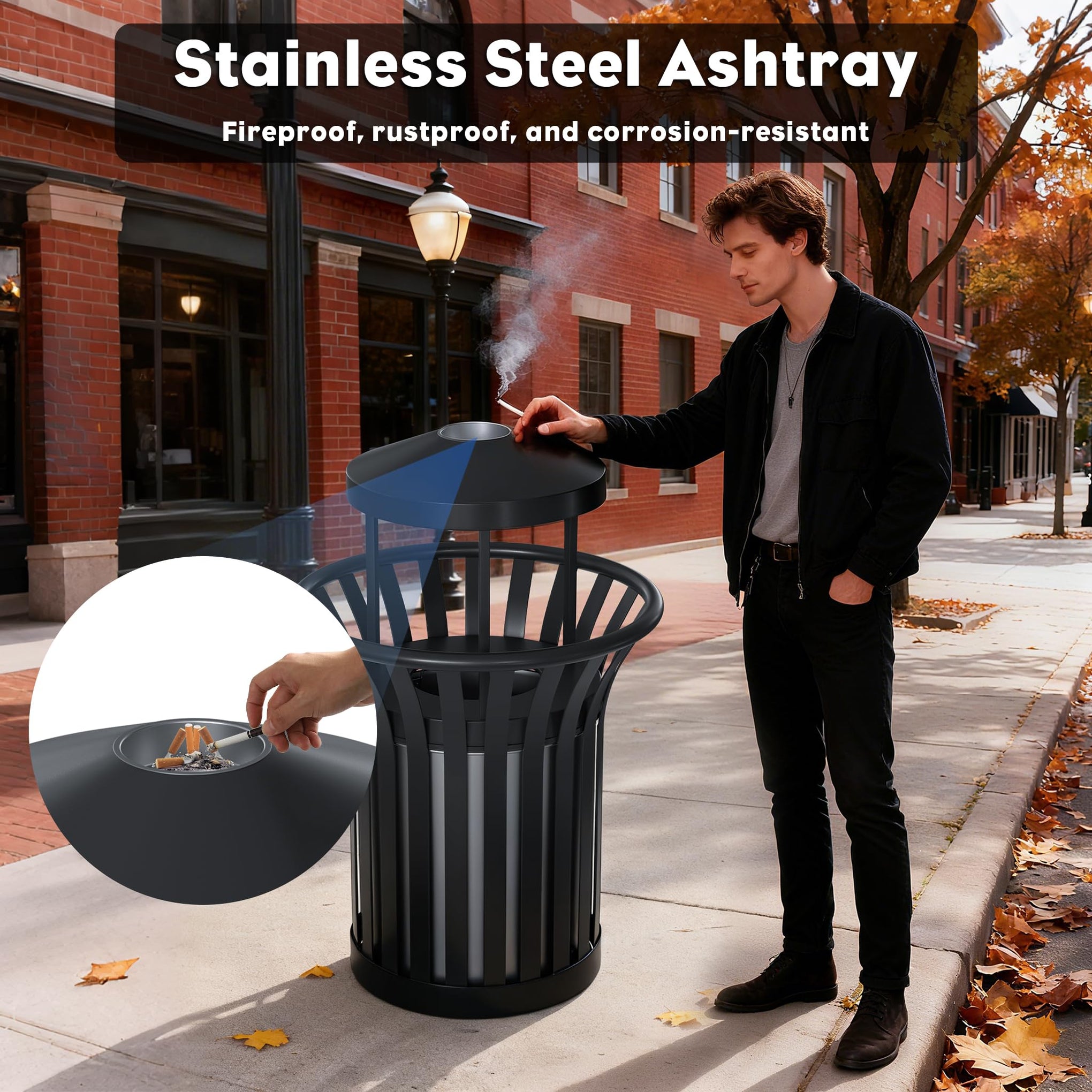 Outdoor Trash Can Commercial