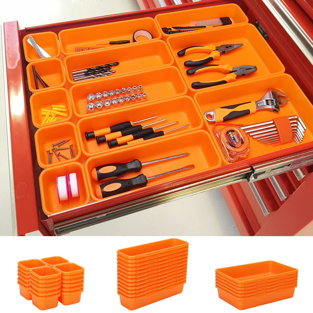 42 Pack Tool Box Organizer Tool Tray Dividers (42 Count)