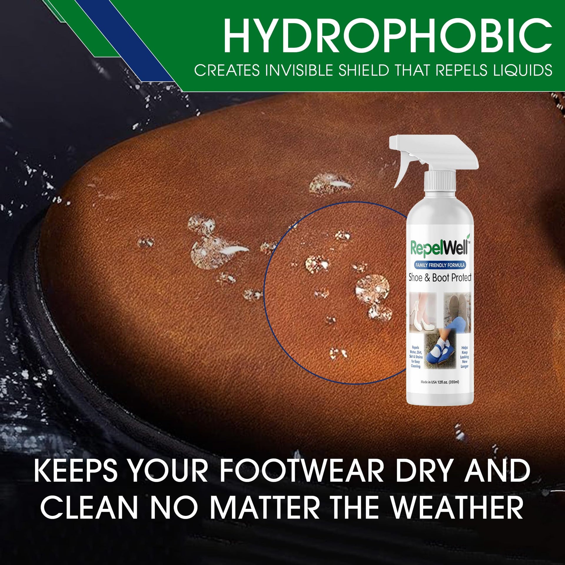 Non Toxic Shoe & Boot Protector Spray (12 Fl Oz)