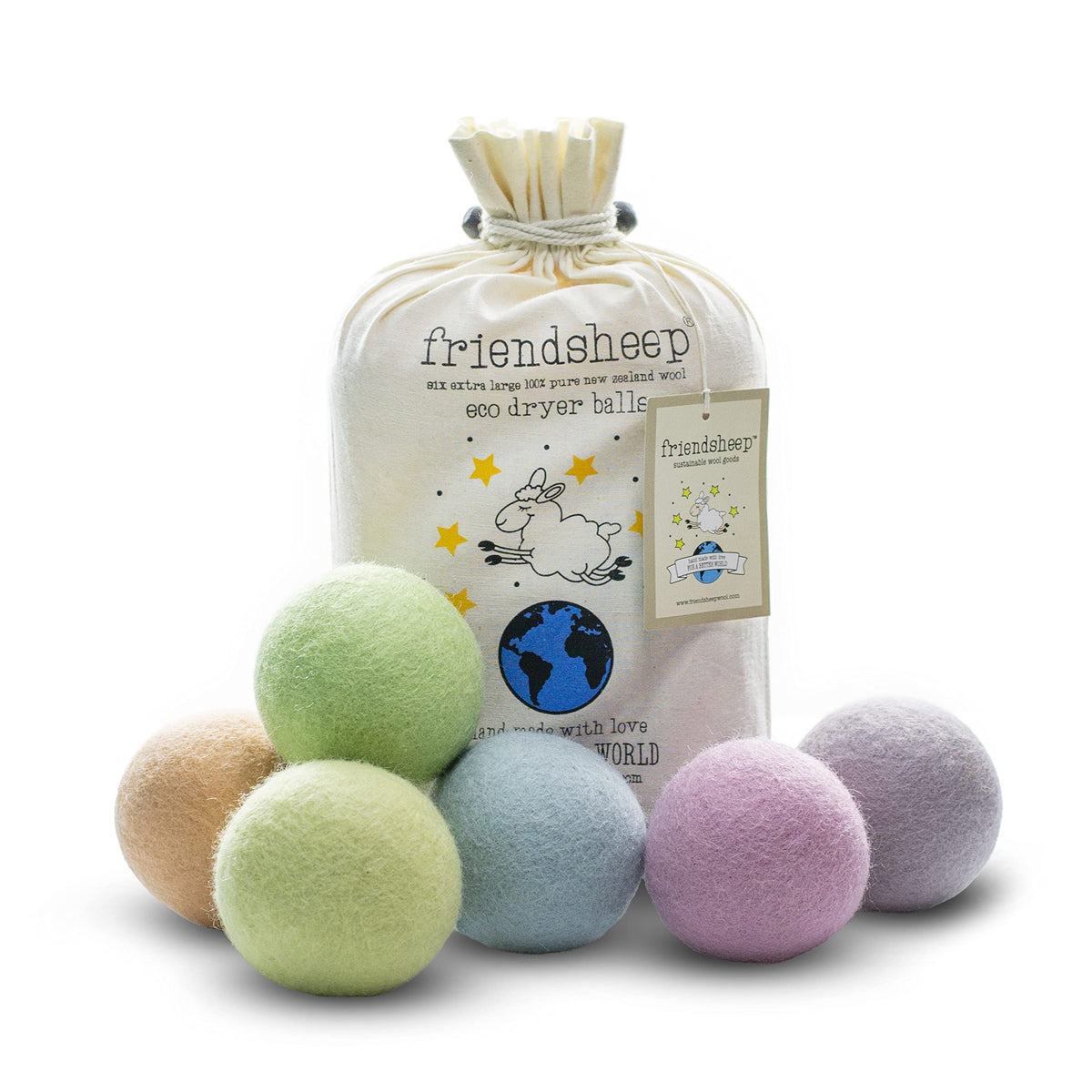 Wool Dryer Balls (6 Count)