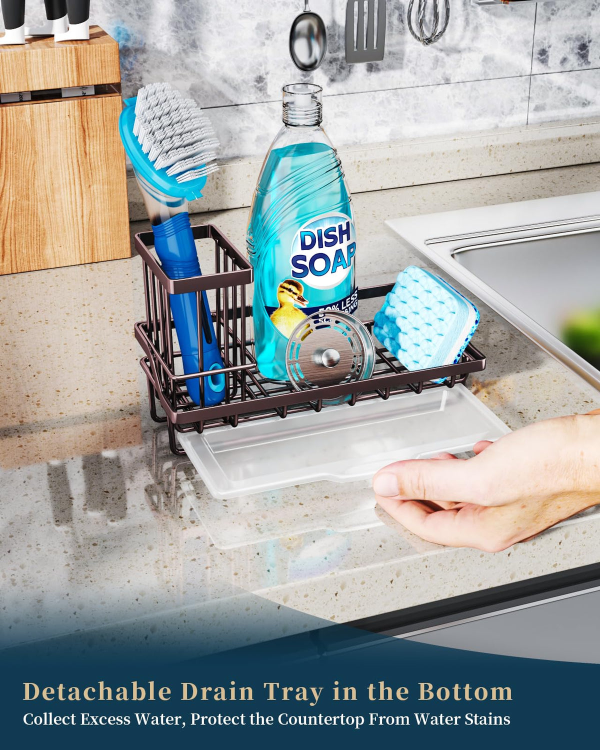 Sink Caddy Kitchen Organizer