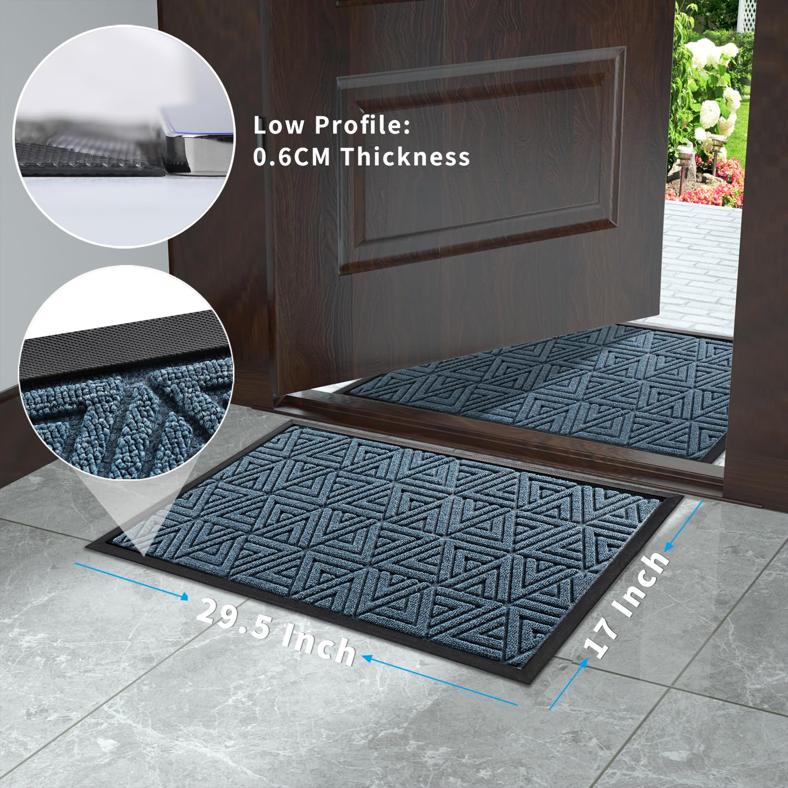 Outdoor Mats for Front Door 29.5x17