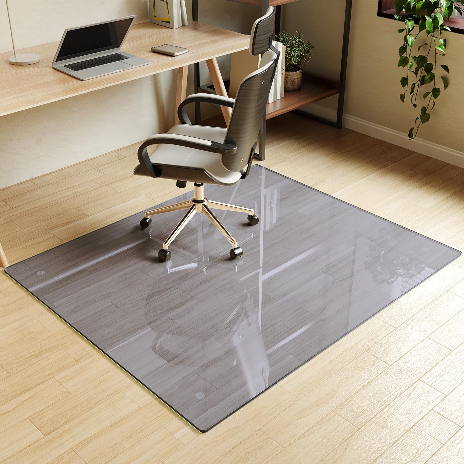 46" x 55" Office Chair Mat for Hardwood Floors & Carpets