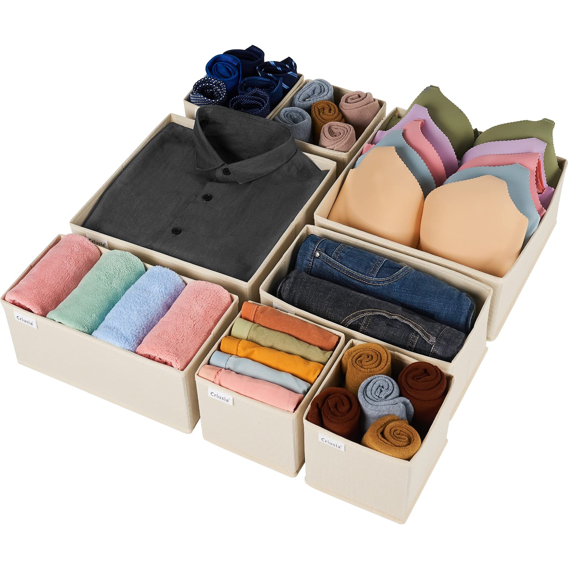 Drawer Organizer Clothes (8 Count)