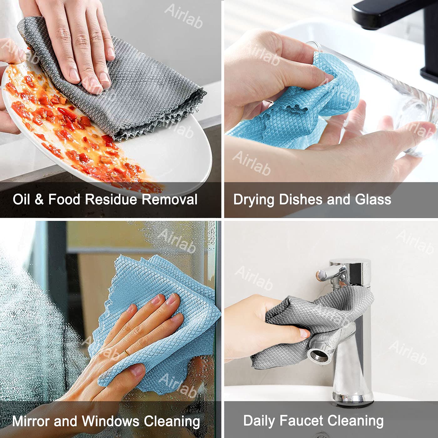 Glass Polishing Streak Free Miracle Cleaning Cloth (8 Count)