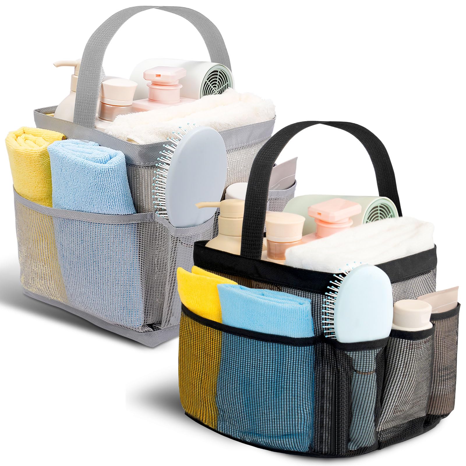 Shower Caddy for College Dorm Room Essentials for Girls with 9 Pockets
