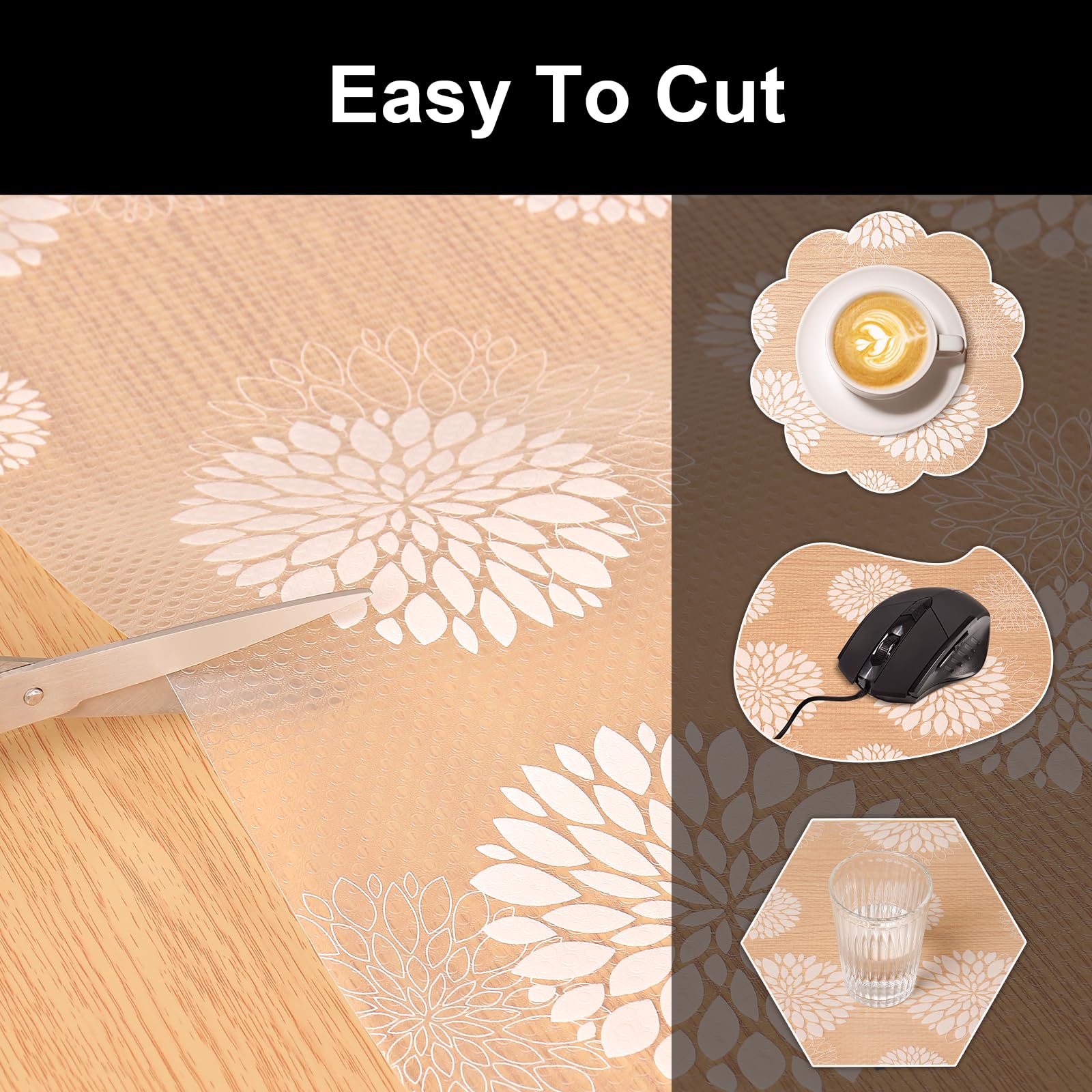 Shelf Liners for Kitchen Cabinets Waterproof & Oil