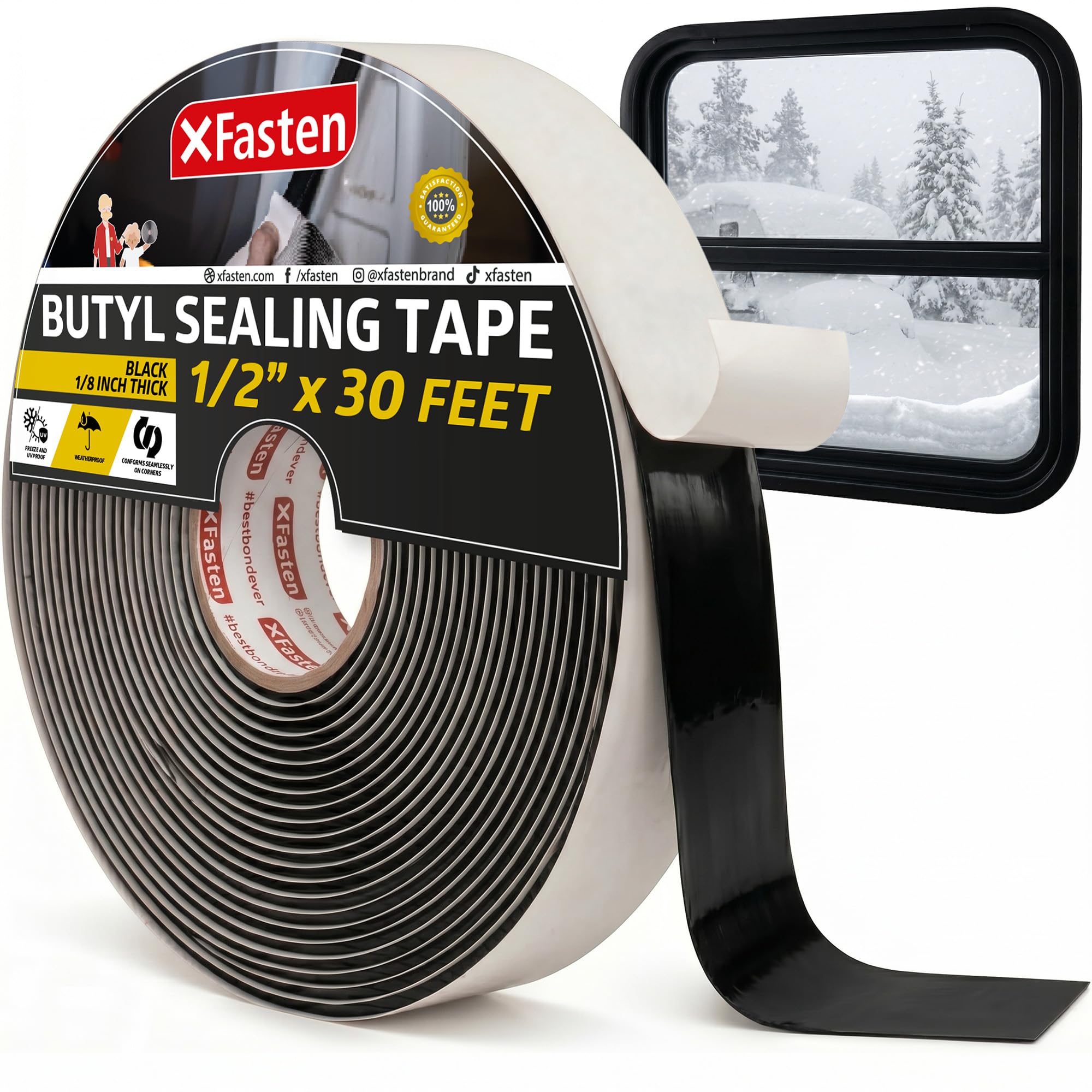 Butyl Tape Black (30 Foot)