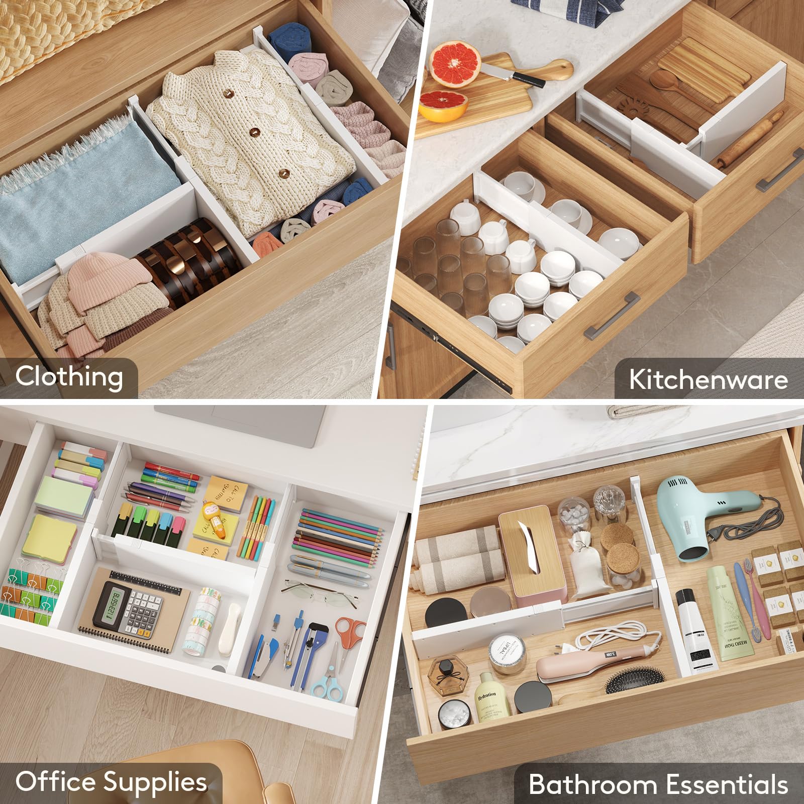 5" Tall Upgrade Drawer Dividers (5 Count)