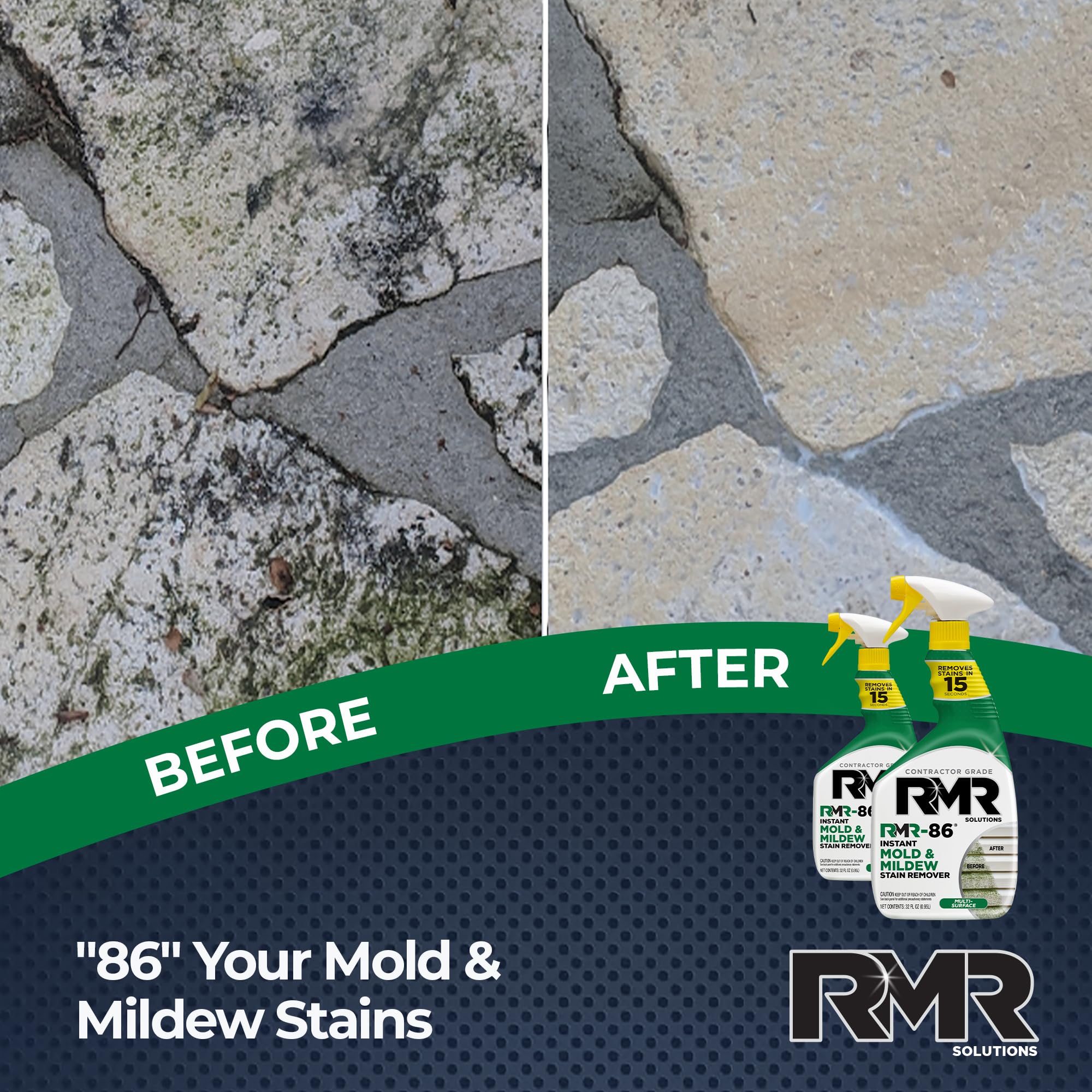 RMR 86 Instant Mold and Mildew Stain Remover Spray (64 Fl Oz) - ModHome Supplies