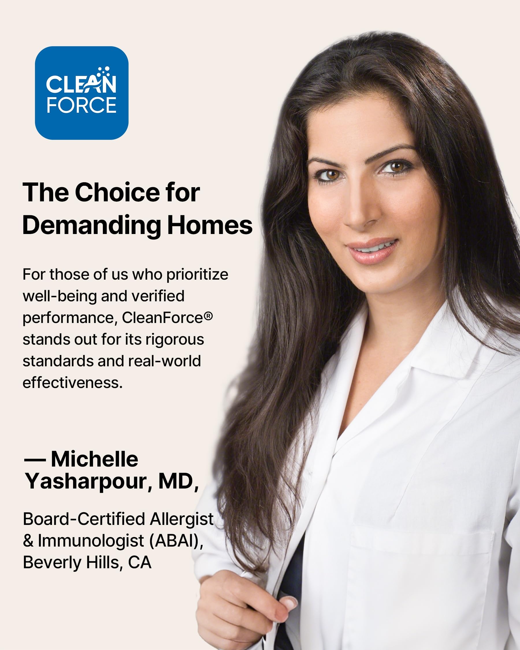 CleanForce Air Purifier for Large Room up to 2