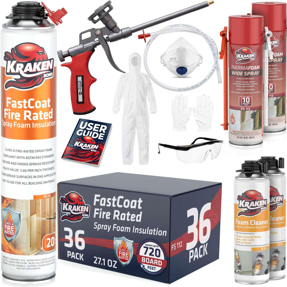 Fastcoat Fire Rated Spray Foam Insulation (36 Count)