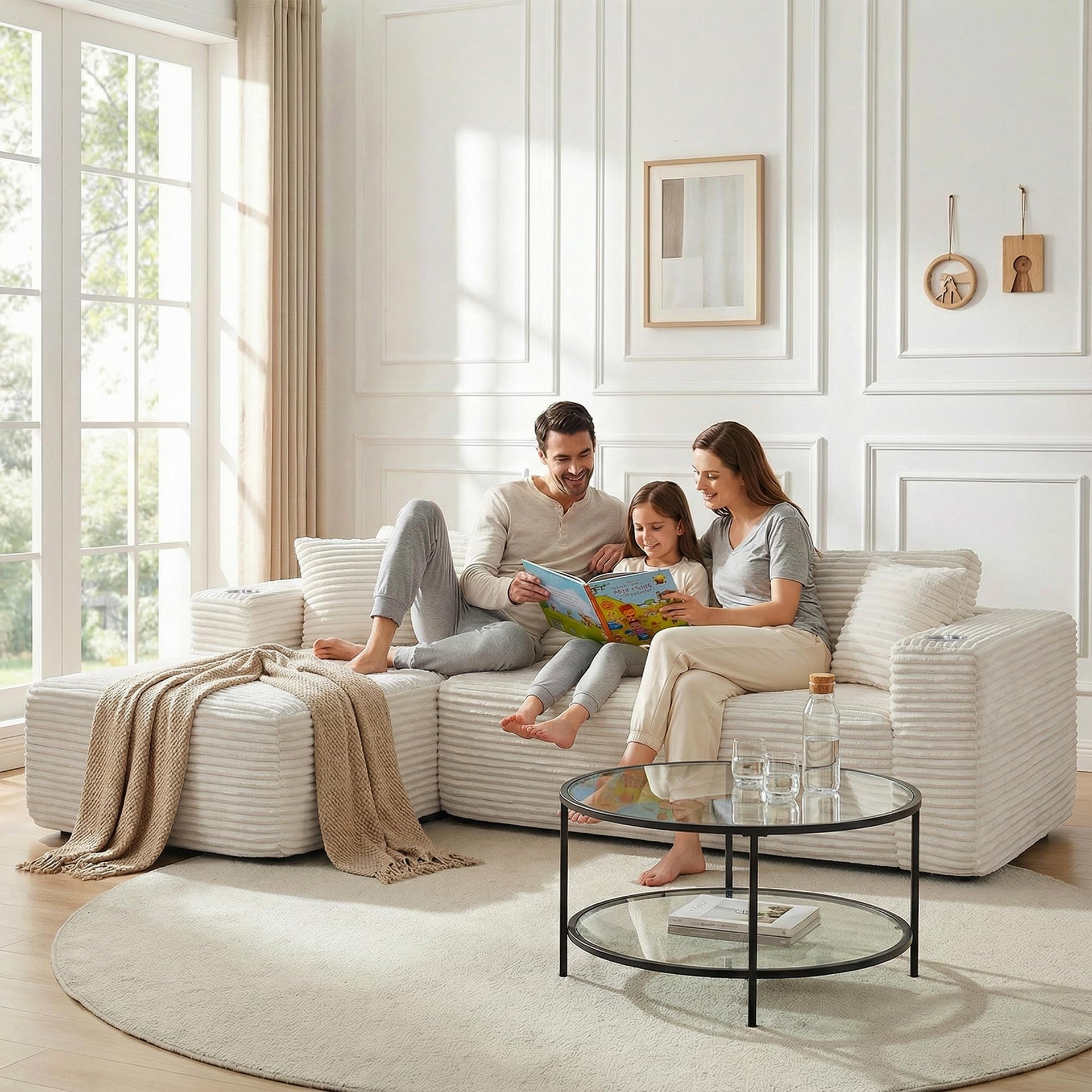 103" Modular Sectional Sofa for Small Spaces