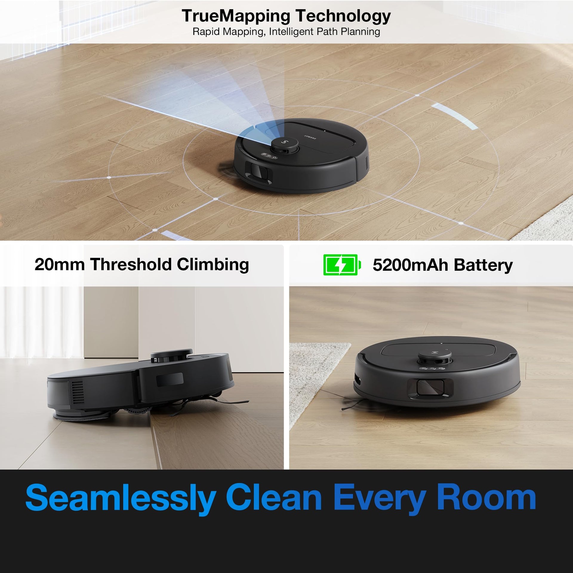 DEEBOT N20e Plus Robot Vacuum and Mop