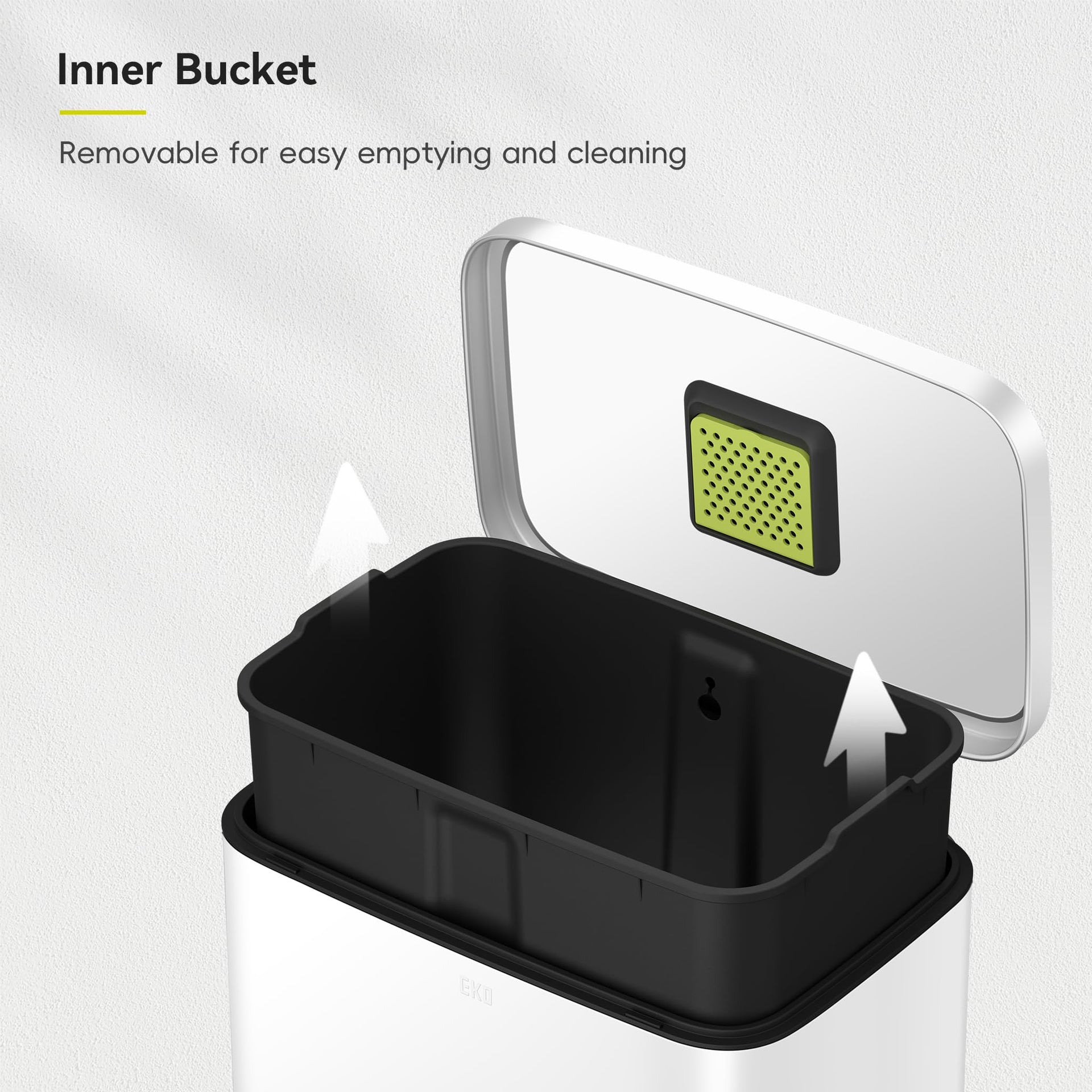 Madison Matte White Stainless Steel 13.2 Gal