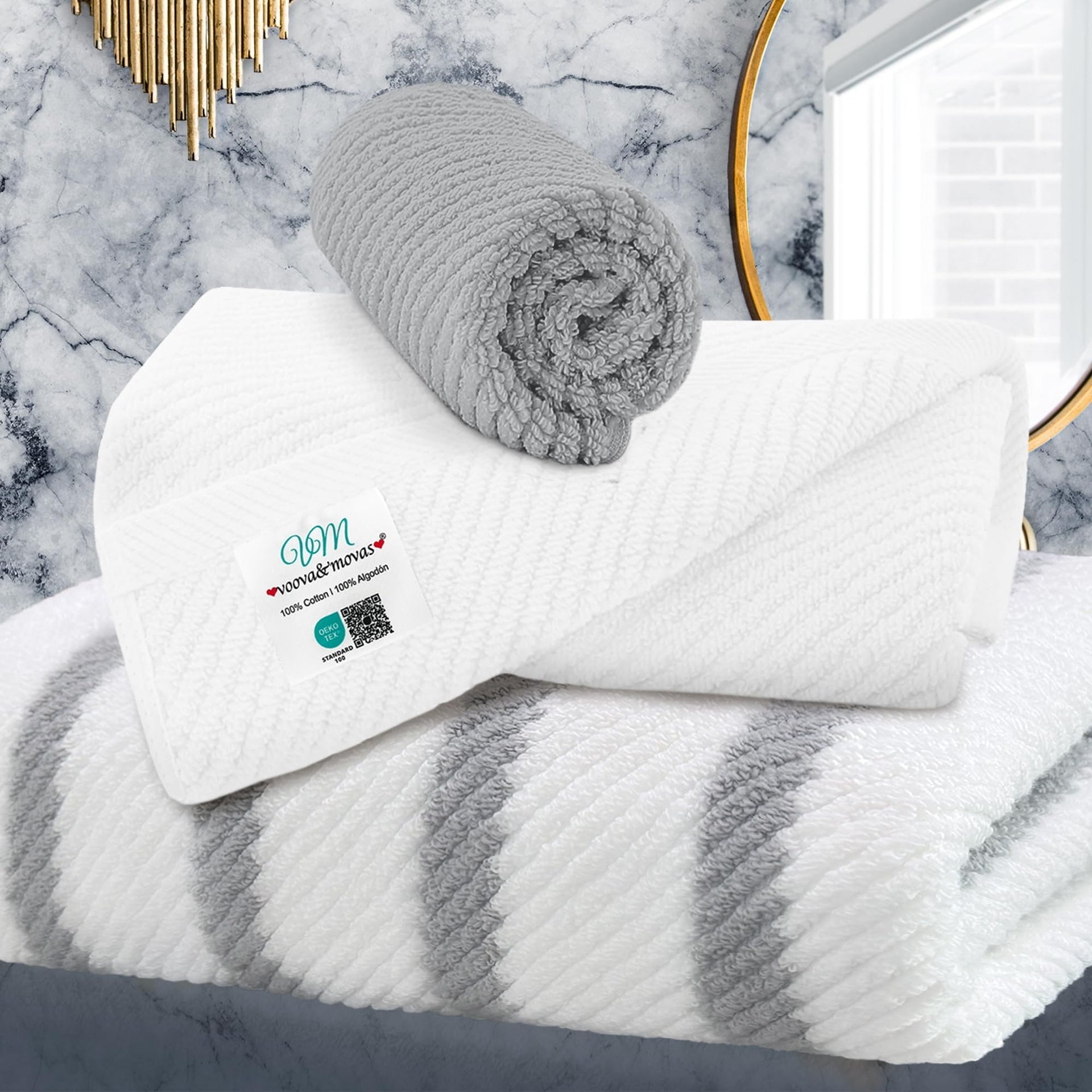 Stripe 3PC Towel Set (3 Count)