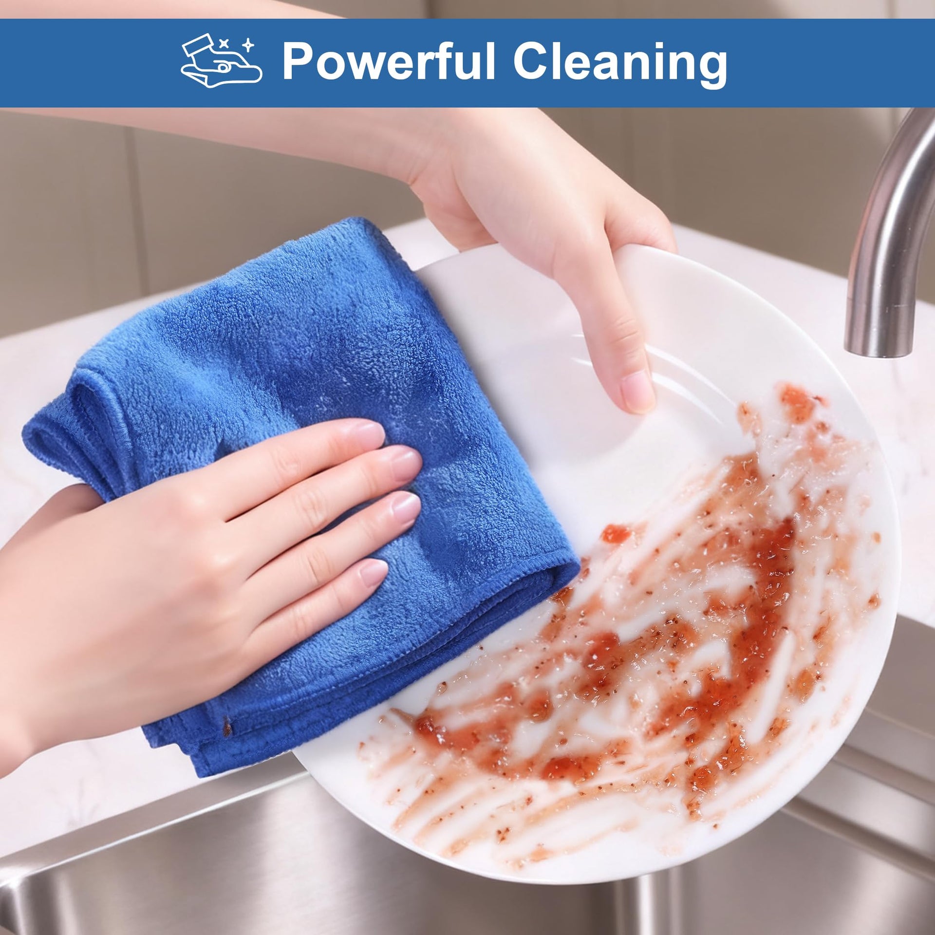 Microfiber Cleaning Cloths 18 Packs (18 Count)