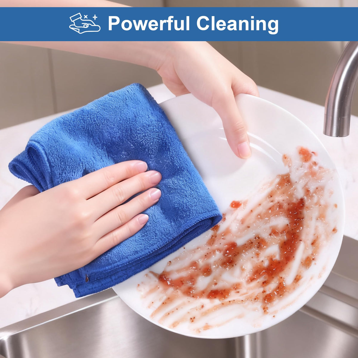Microfiber Cleaning Cloths 18 Packs (18 Count)