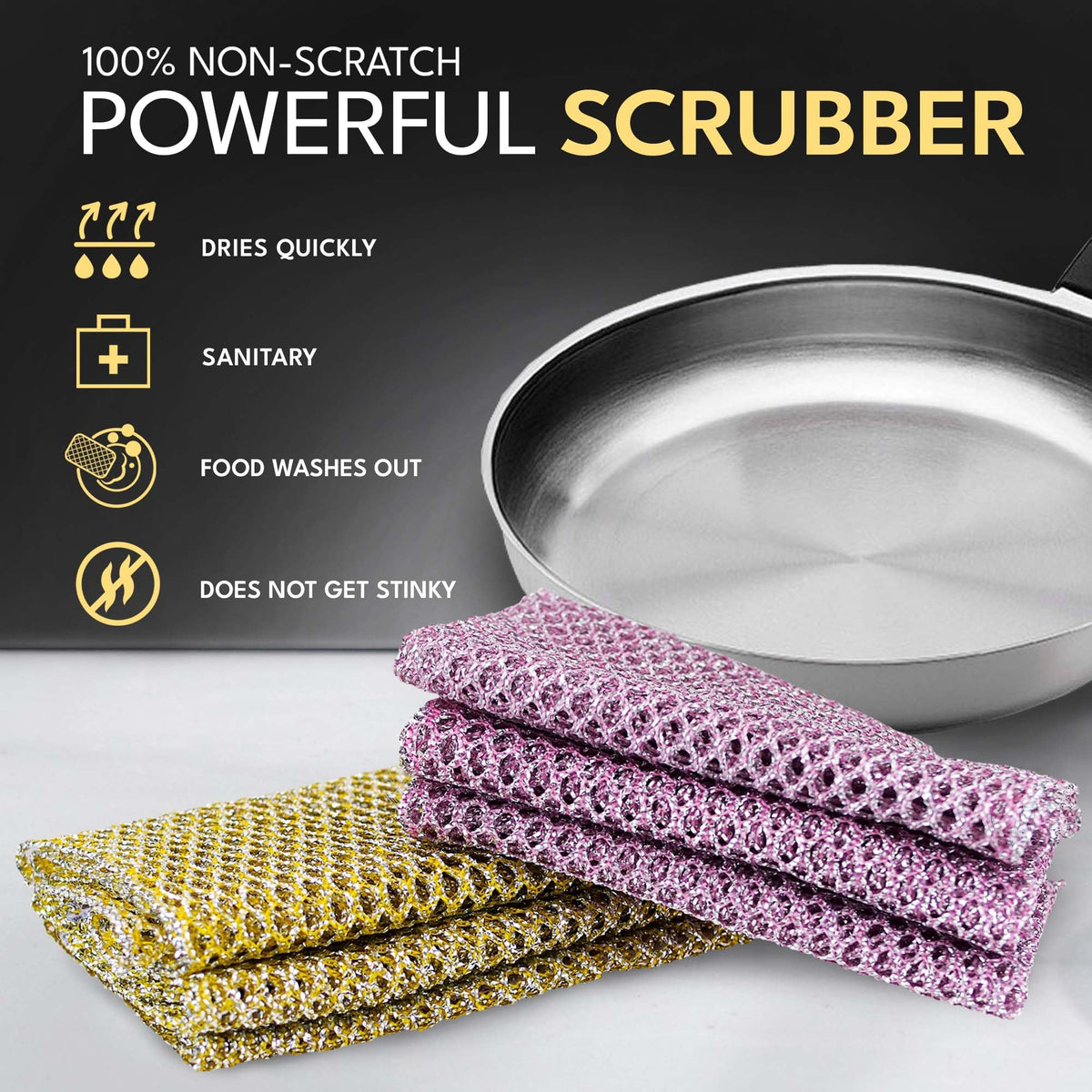 Non Scratch Dish Scrubbers (2 Count)