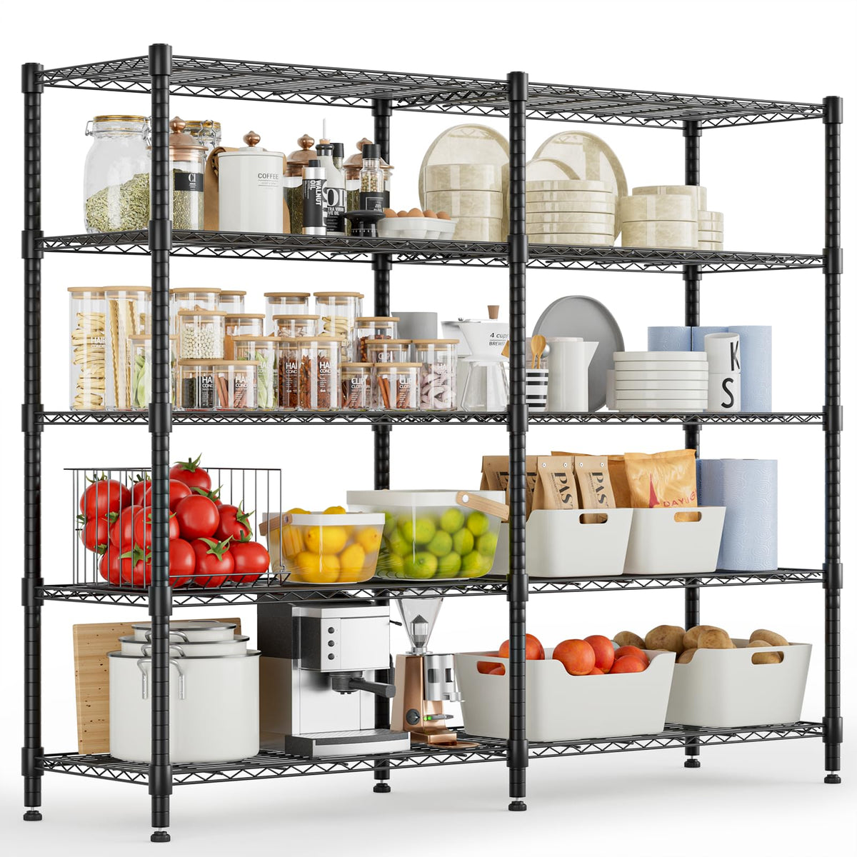 72" W Wire Rack Shelving