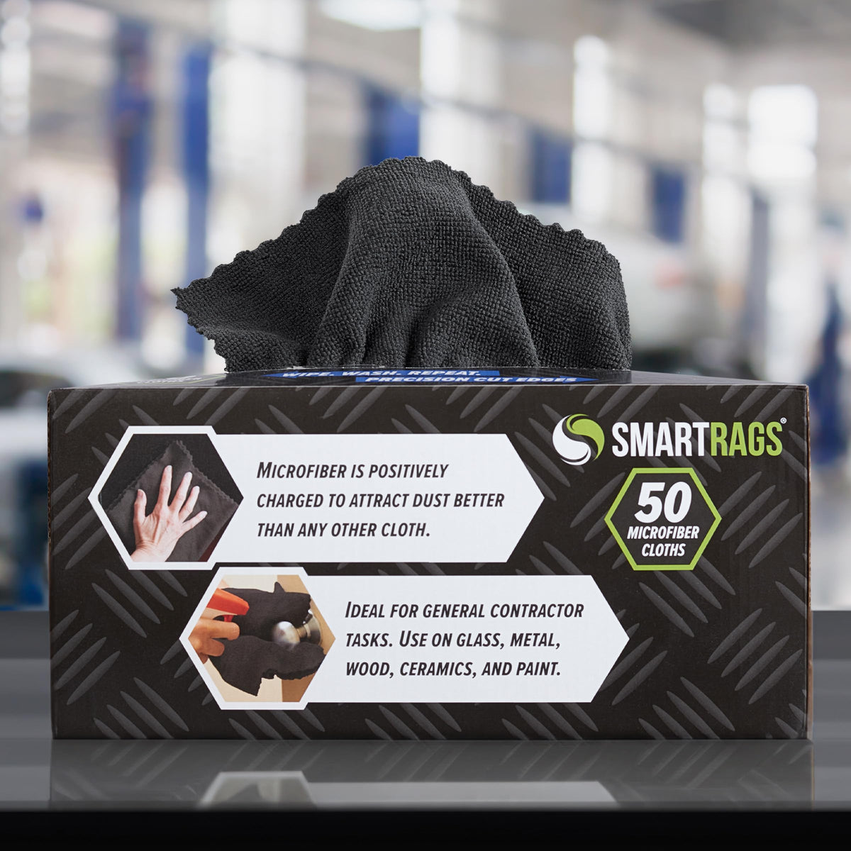Arkwright Smart Rags Microfiber Cleaning Cloths Bulk (400 Count)