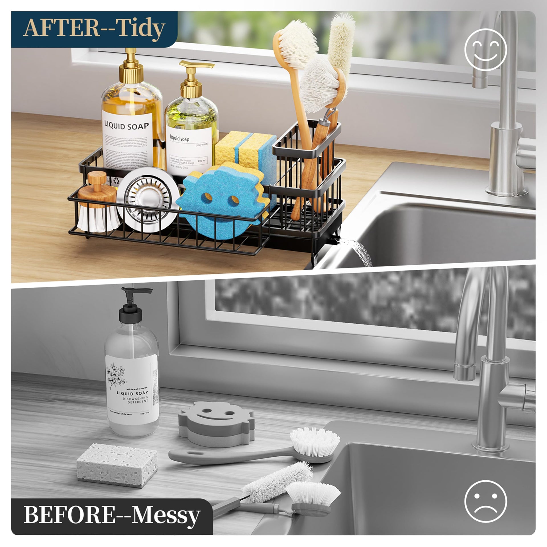 Sponge Holder for Kitchen Sink