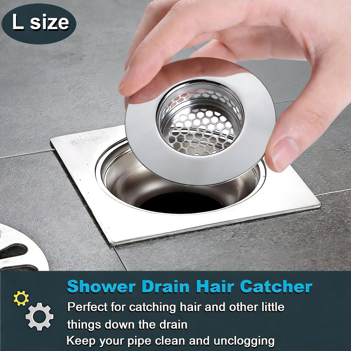 Bathroom Drain Strainers (3 Count)