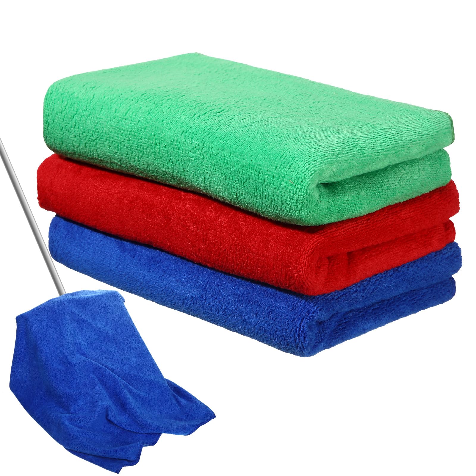 3 Pcs Extra Large Microfiber Cleaning Cloth 30" x 20" Washable Reusable Microfiber Towel Streak Free Lint Free Cloth for Cleaning Home Glass Office Window Bathrooms