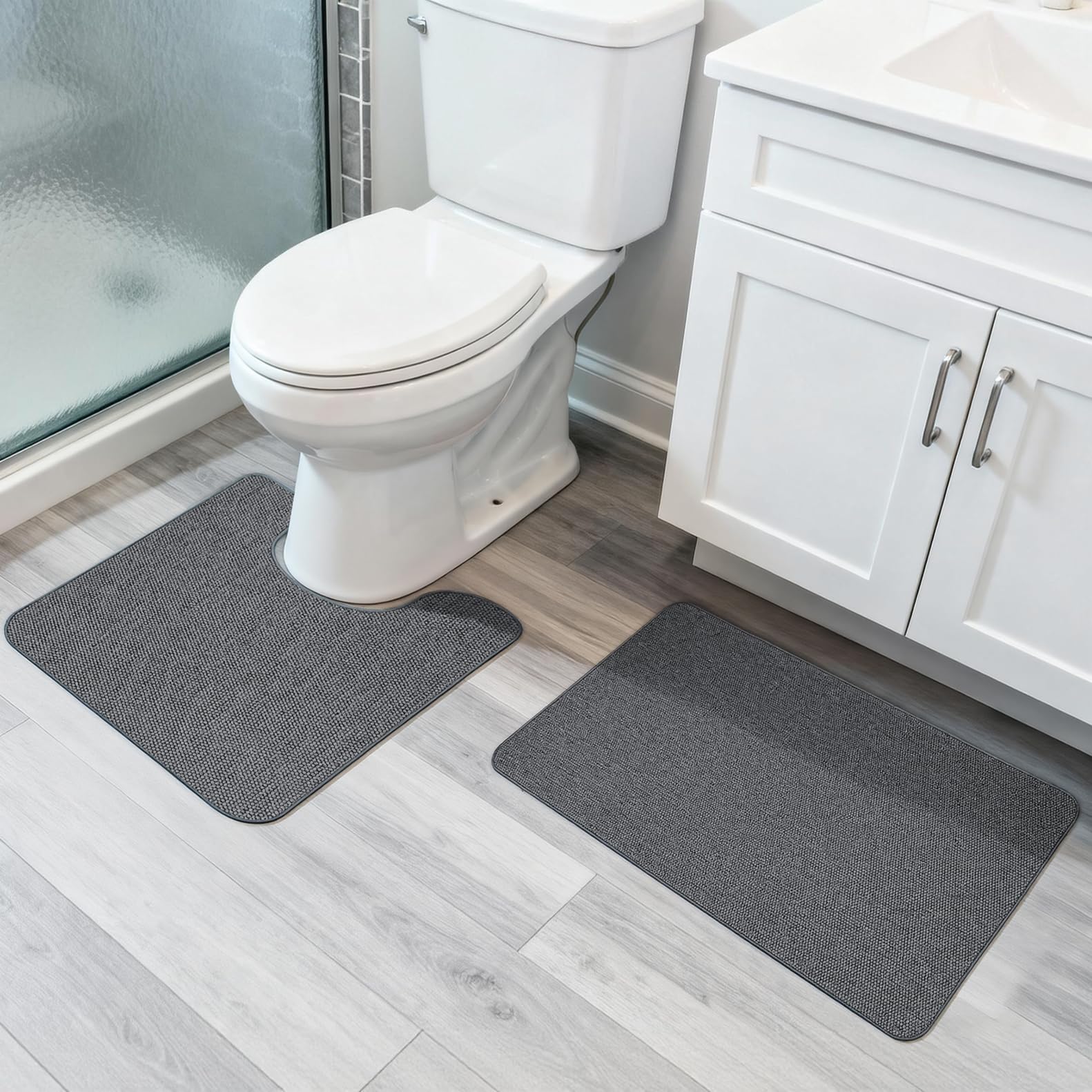 Bath Mat Set 2 Pieces (6.52 Sq Ft)