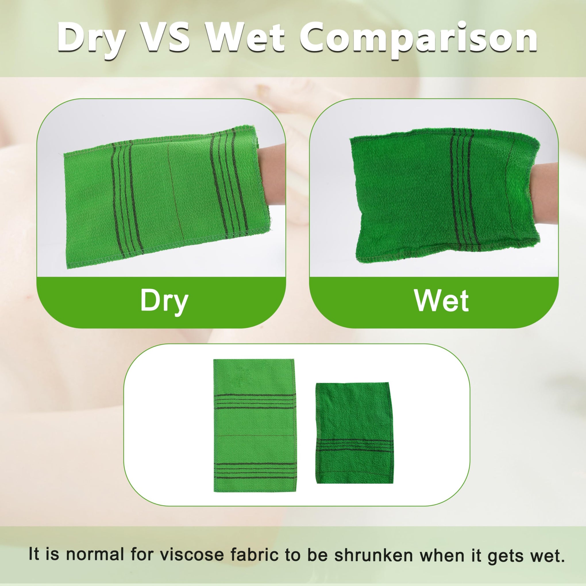 15 Pcs Korean Exfoliating Mitt (15 Count)