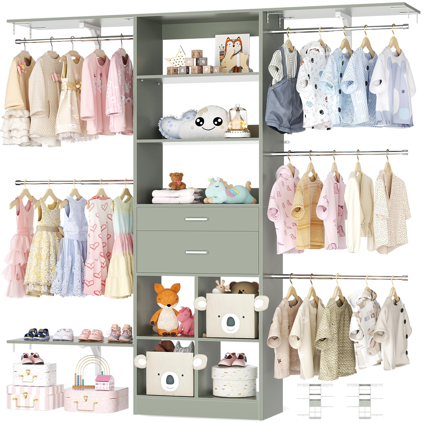 5FT Small Closet System (5 Foot)