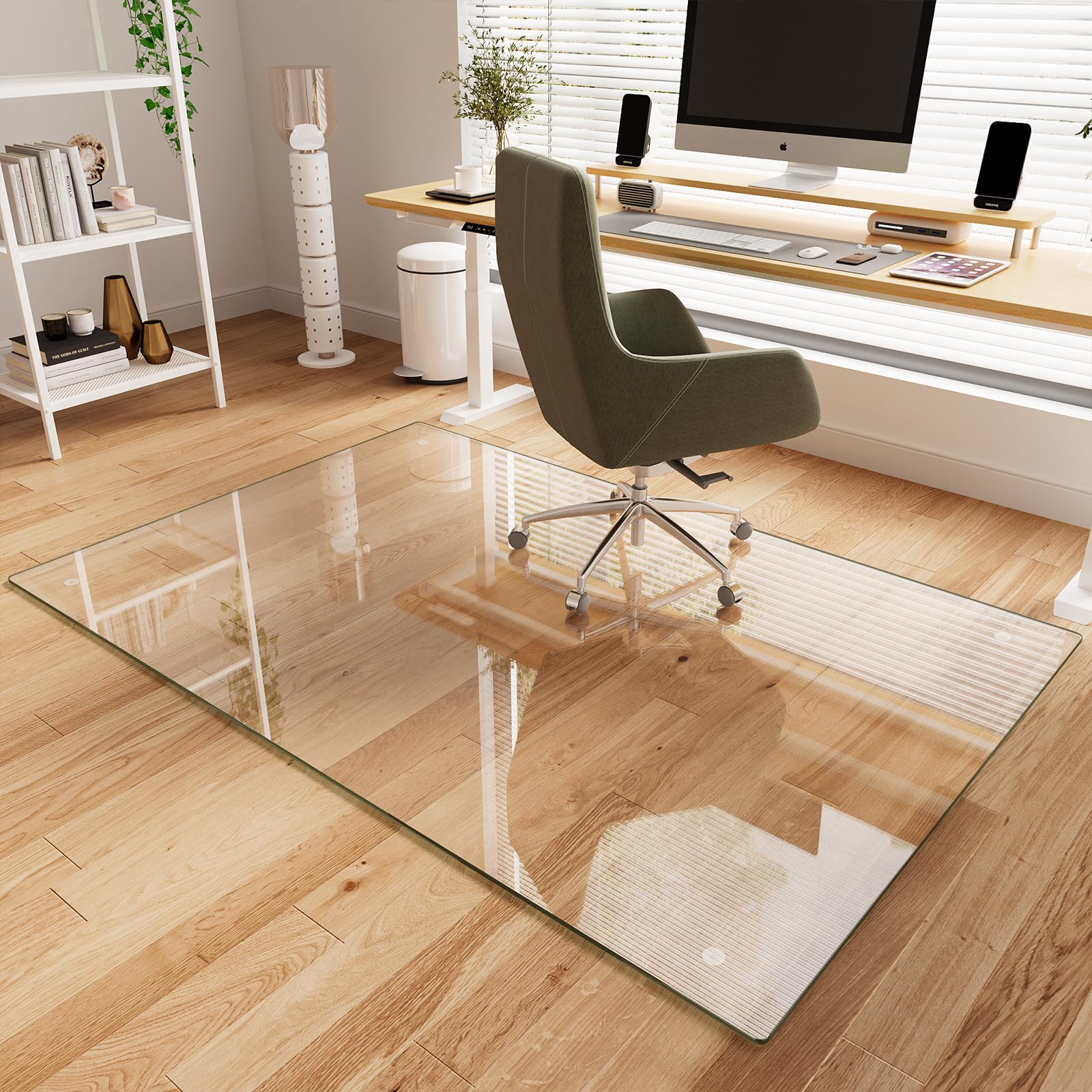 48" x 72" Office Chair Mat for Hardwood Floors & Carpets