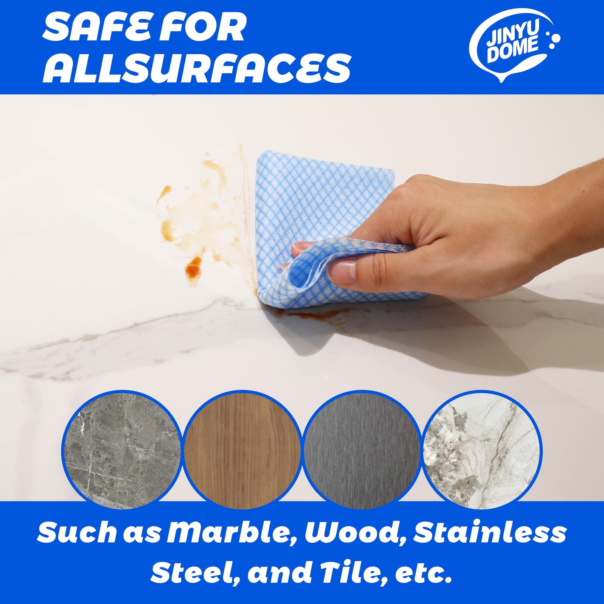 Disposable Kitchen Cleaning Cloths Dish Towels Dish Cloth Reusable Cloths for Kitchen (100 Count)
